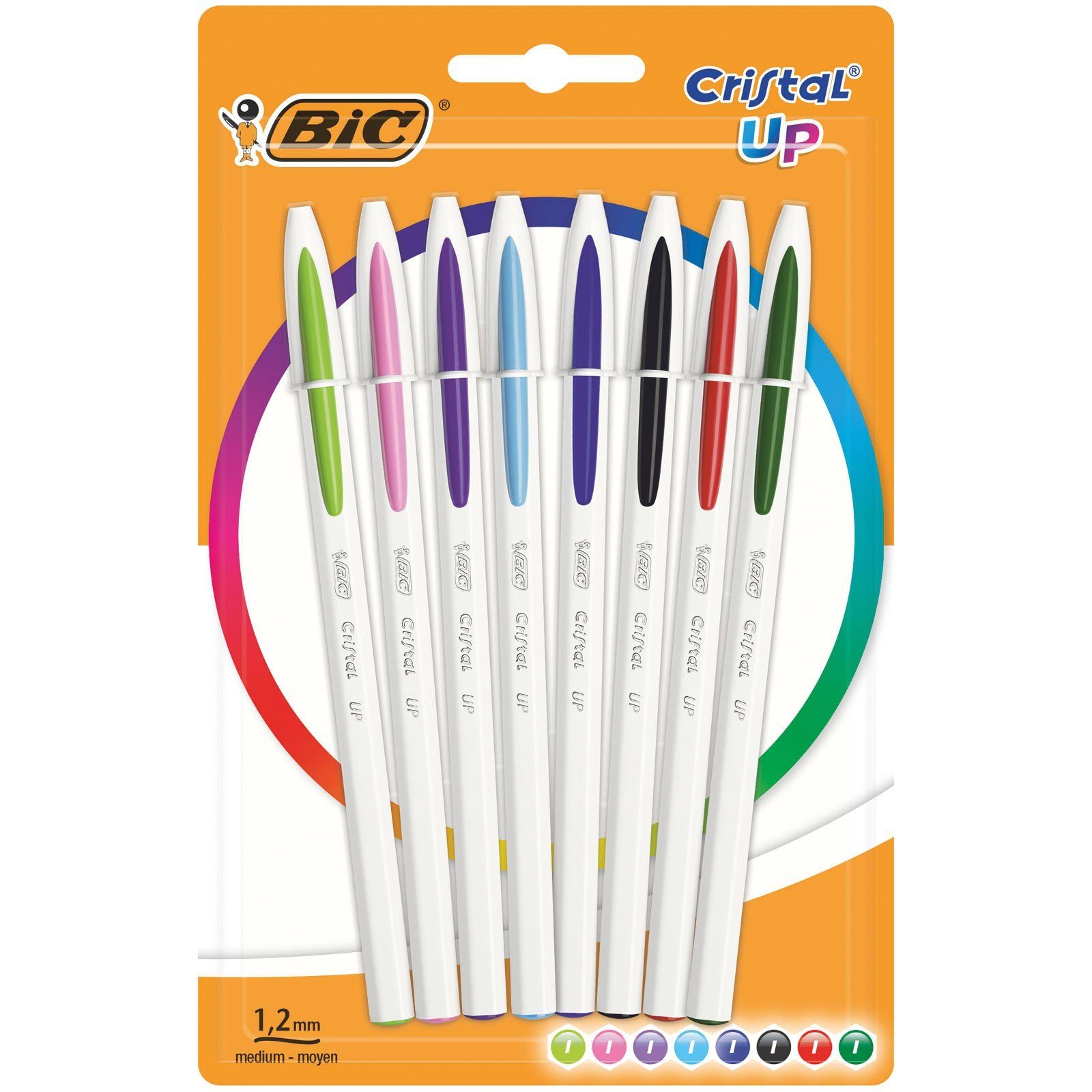 BIC Kugelschreiber BIC Kugelschreiber Cristal Up 0.35mm sortiert, 8er Set