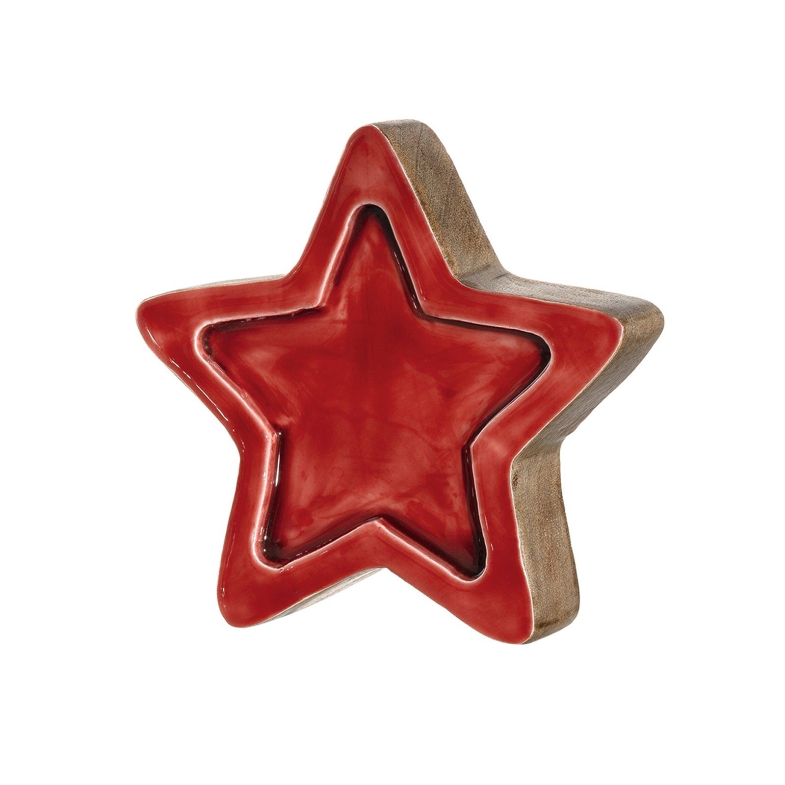 LEONARDO Dekofigur Mangoholzstern 24cm rot CALDO (1 St). € 25,70