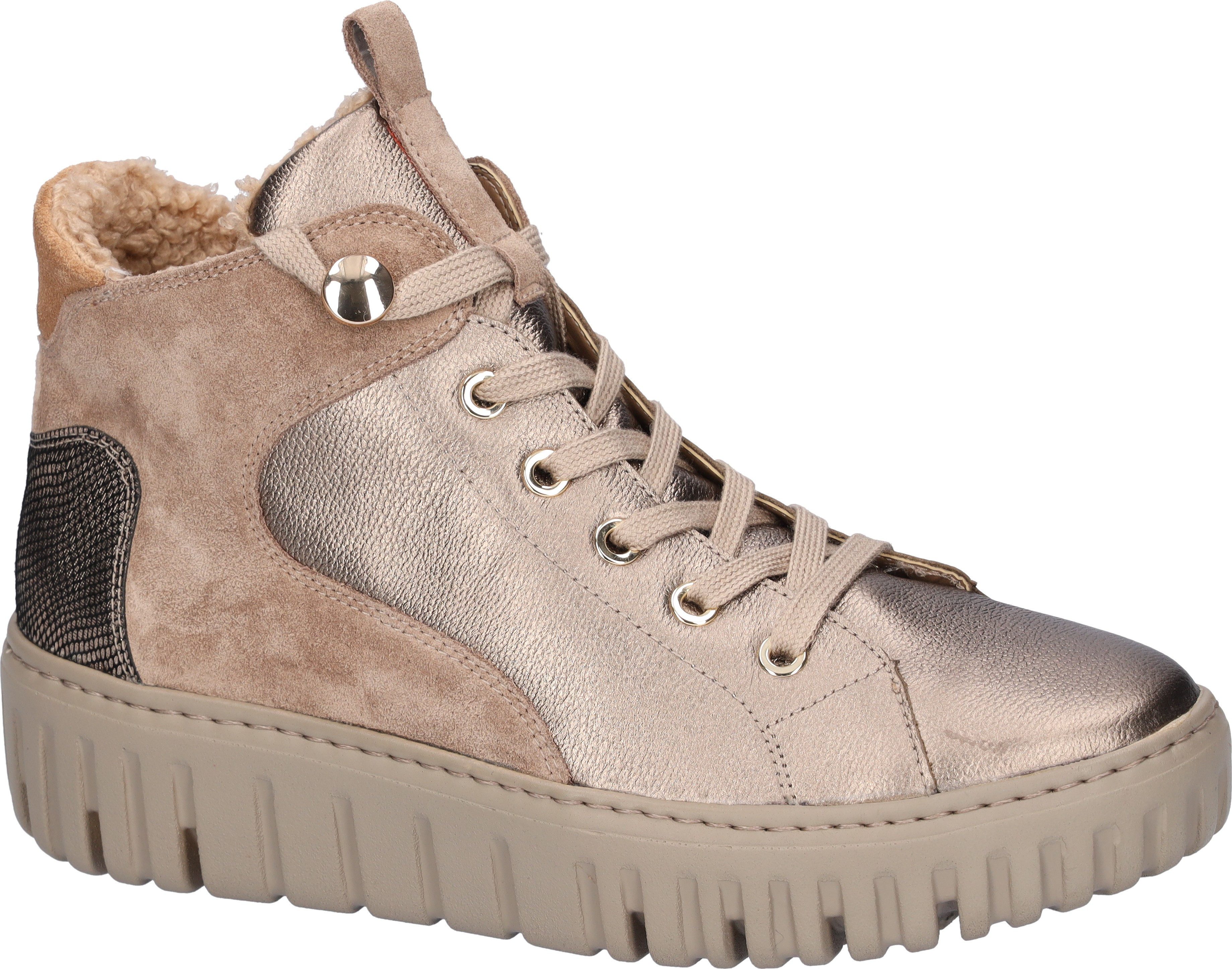 Waldläufer H-Livia Stiefelette, Schnürboots, Komfort-Stiefelette in Bequemweite G (weit)