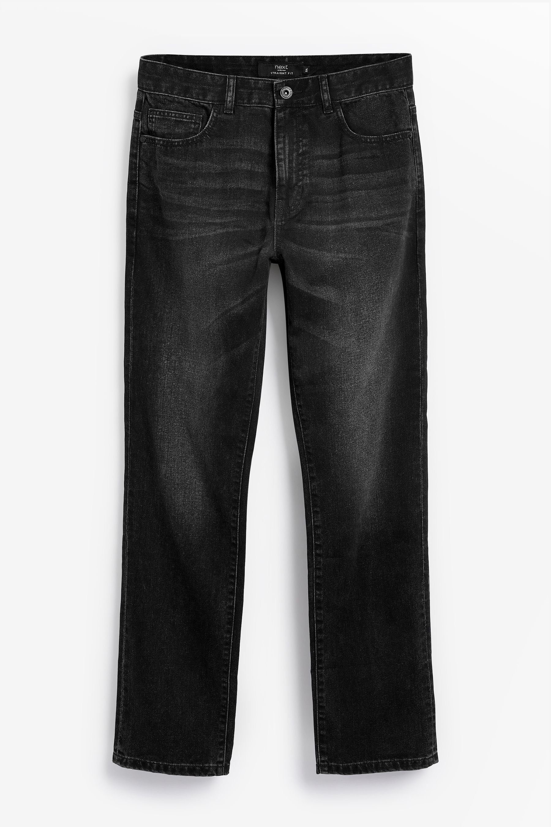 Next Straight-Jeans Authentische Straight Fit Jeans, 100 % Baumwolle (1-tlg)