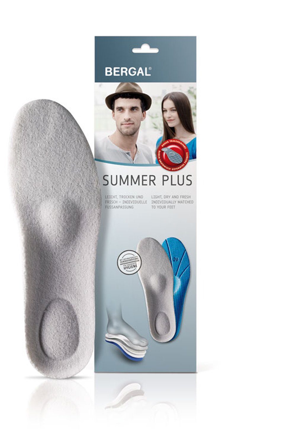 Fußbetteinlage Summer Plus - leicht und Formstabil