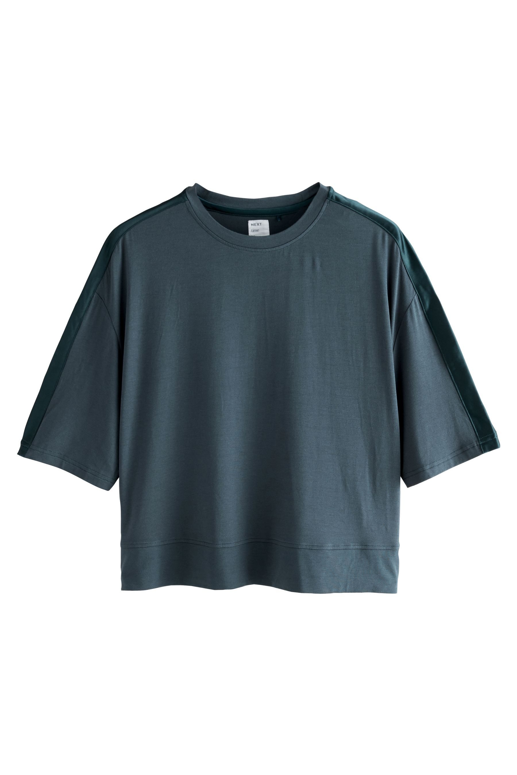 Next Pyjama Kurzärmeliger Schlafanzug aus Jersey-Satingemisch günstig online kaufen