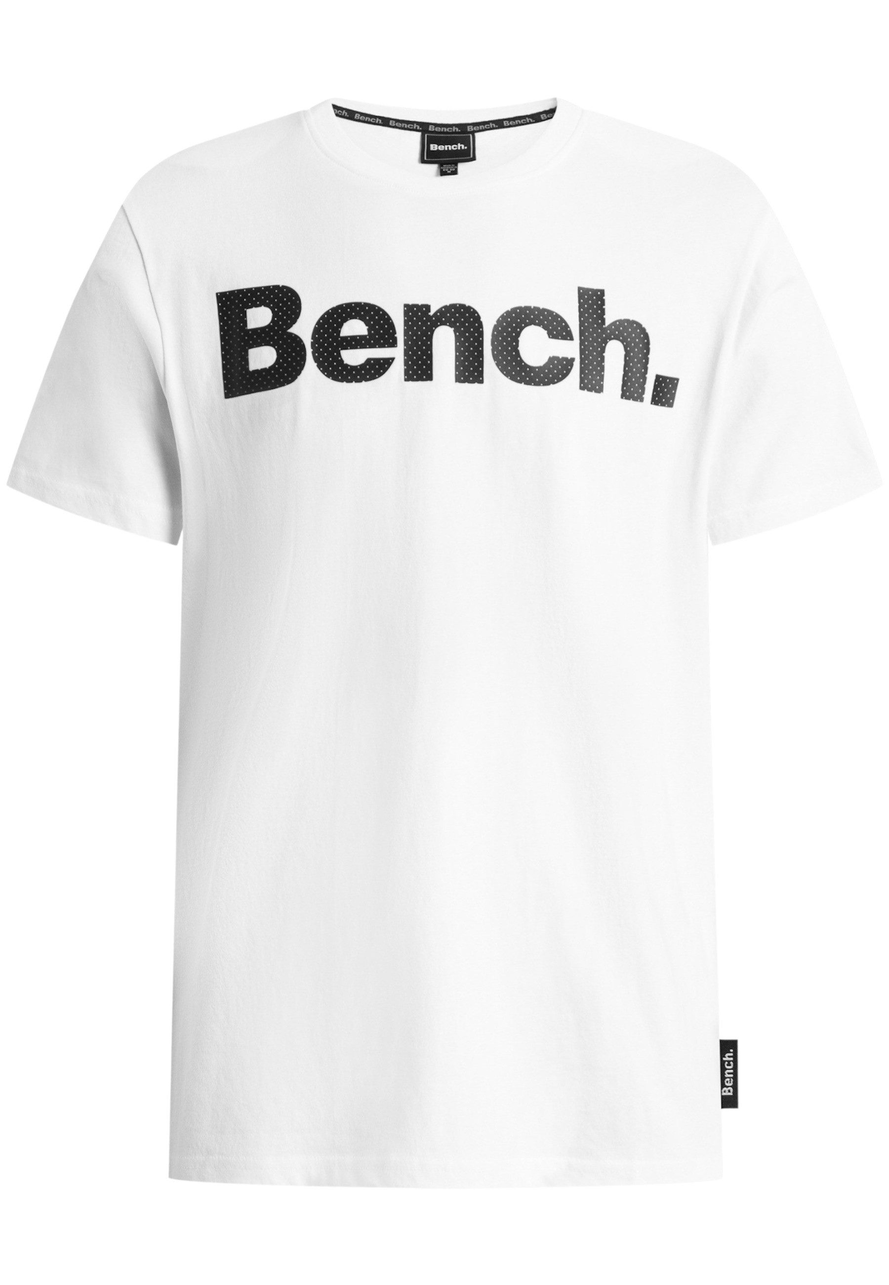 Bench. T-Shirt Shirt Unifarbenes Kurzarm T-Shirt LEANDRO mit (1-tlg)