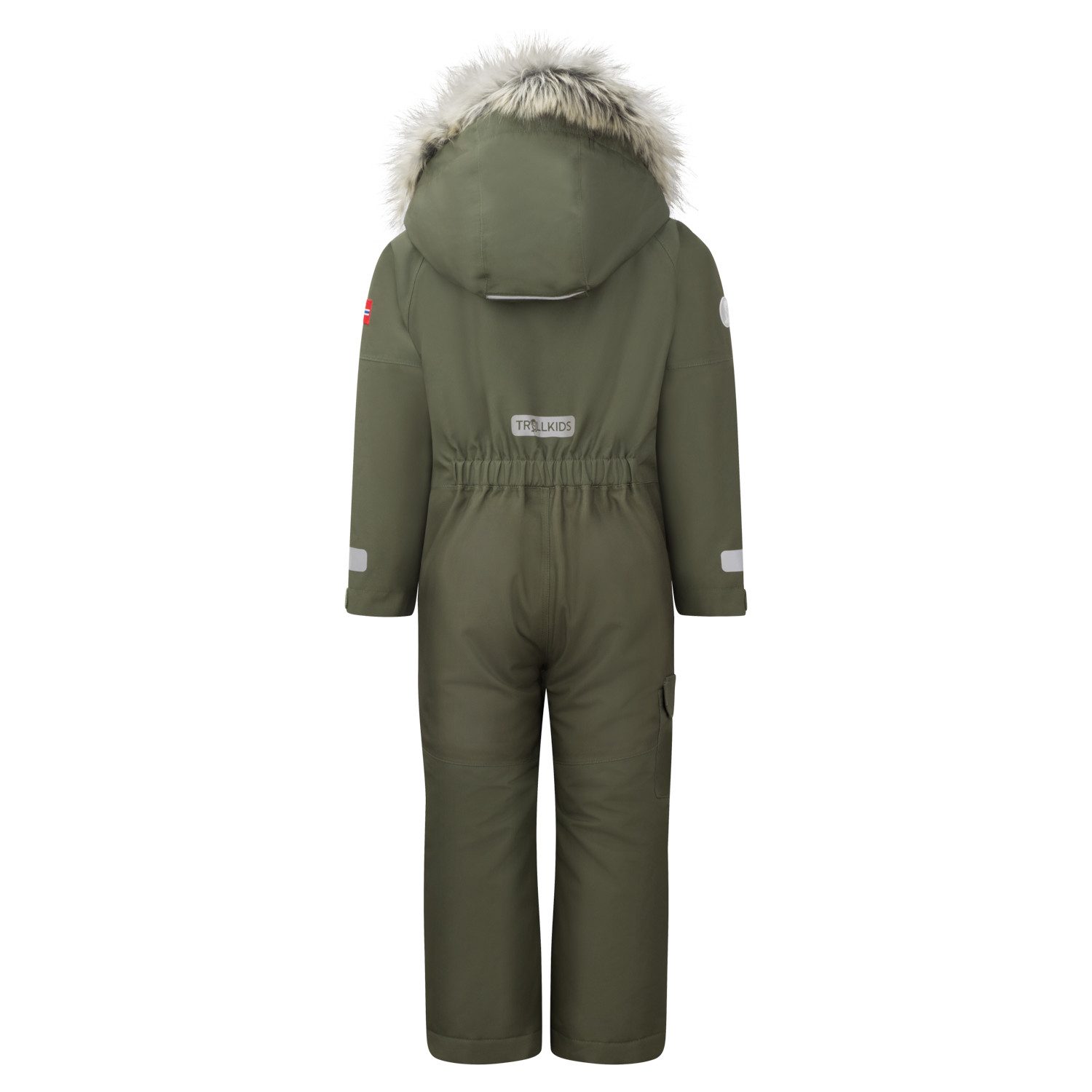TROLLKIDS Schneeoverall KIDS KIRKENES SNOWSUIT mit abnehmbarer und verstellbarer Kapuze, wasserdicht, atmungsaktiv