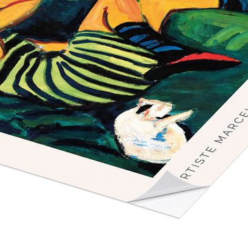 Posterlounge Wandfolie Ernst Ludwig Kirchner, Artiste Marcella, 1910, Wohnzimmer Modern Malerei