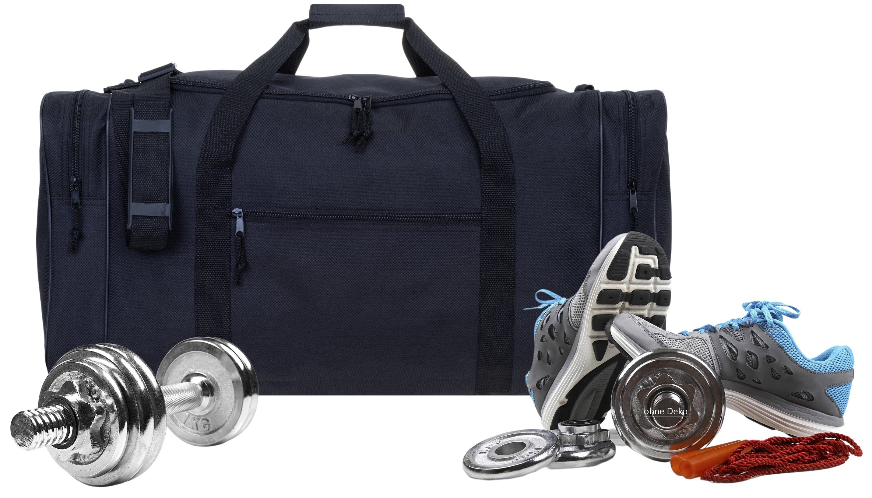 Spear Bags Sporttasche groß Saunatasche Reisetasche Gymbag 68 cm, 65 Liter Gym Tasche Fußballtasche XXL + Trinkflasche