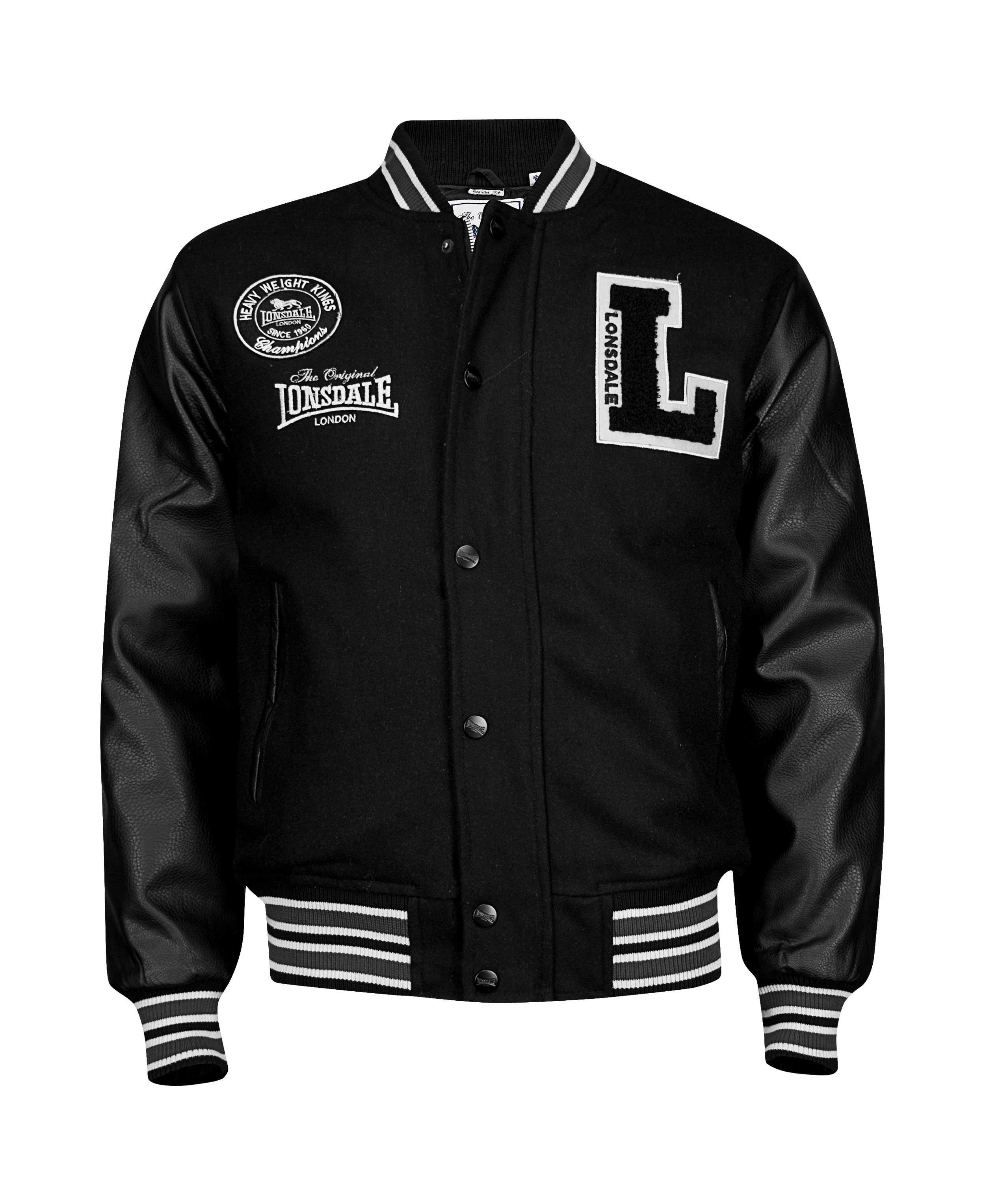 Collegejacke Jacke Lonsdale Oxford All Season, G XXL, F black