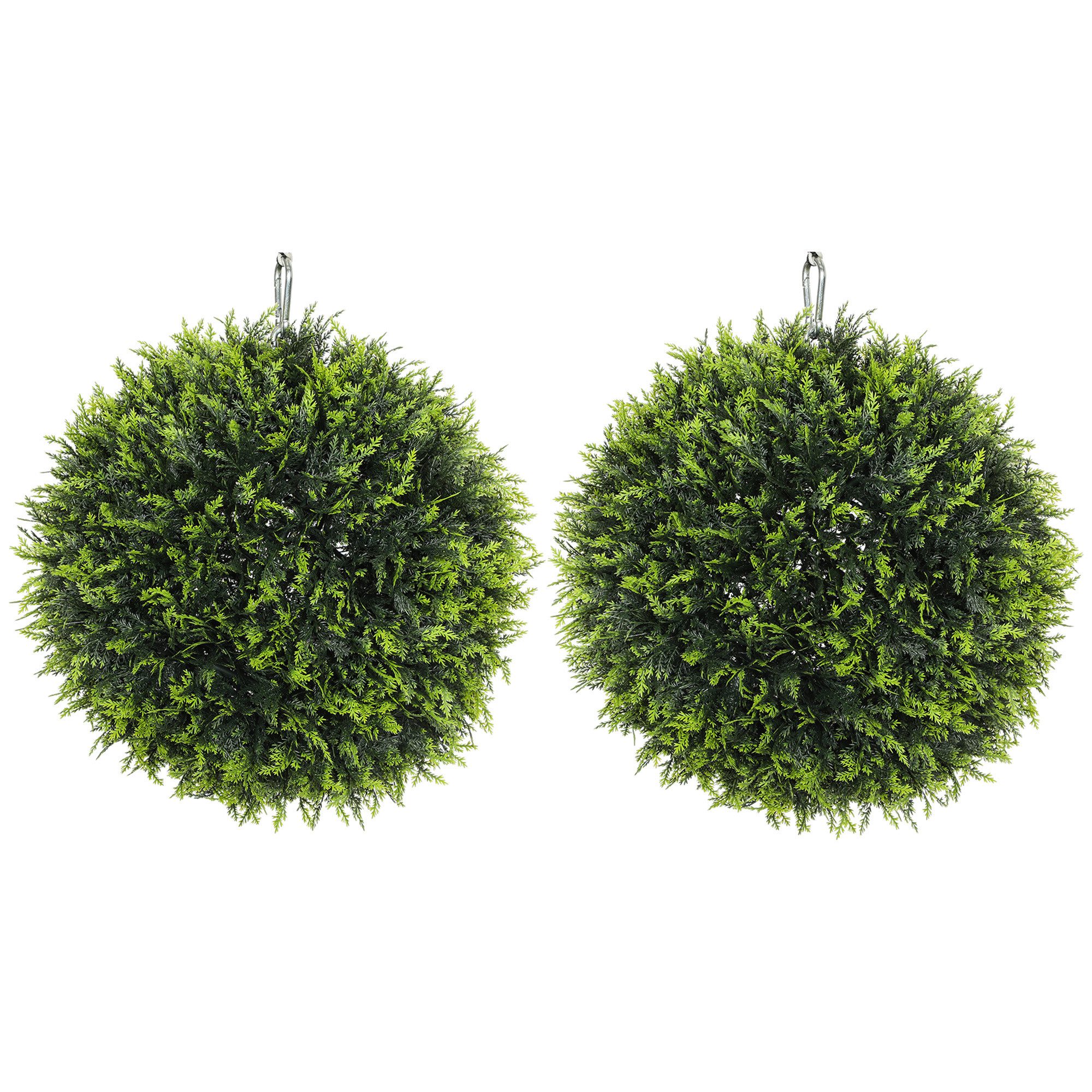 Kunstpflanze 2er-Set, 45 cm Zeder, HOMCOM, günstig online kaufen