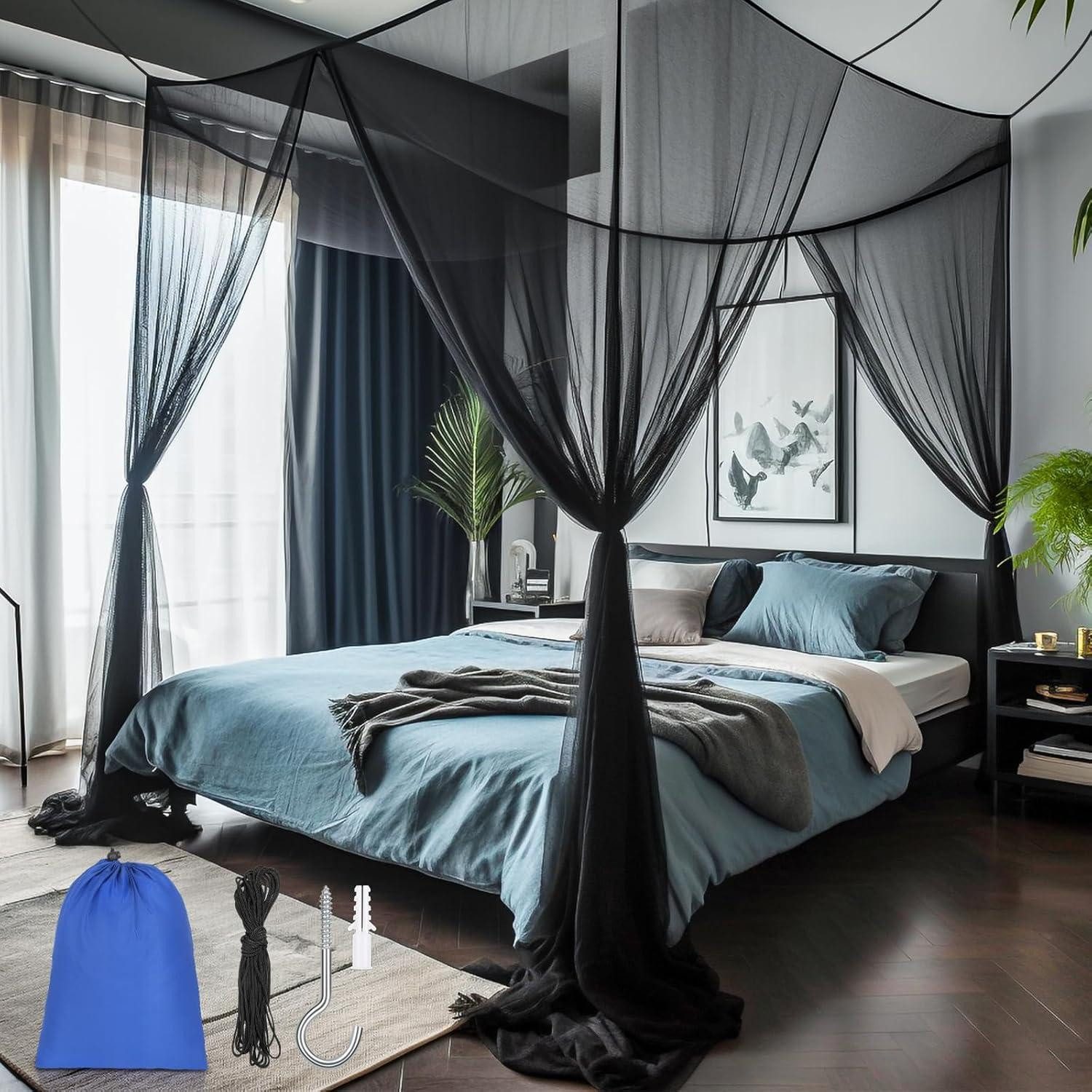 Moskitonetz Moskitonetz für Bett - Großes Betthimmel weiß - Ideal für Schlafzimmer