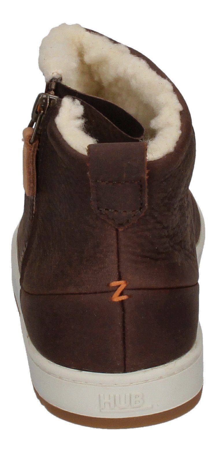 HUB RIDGE L30 Stiefelette Dark Brown Off White Dark Gum