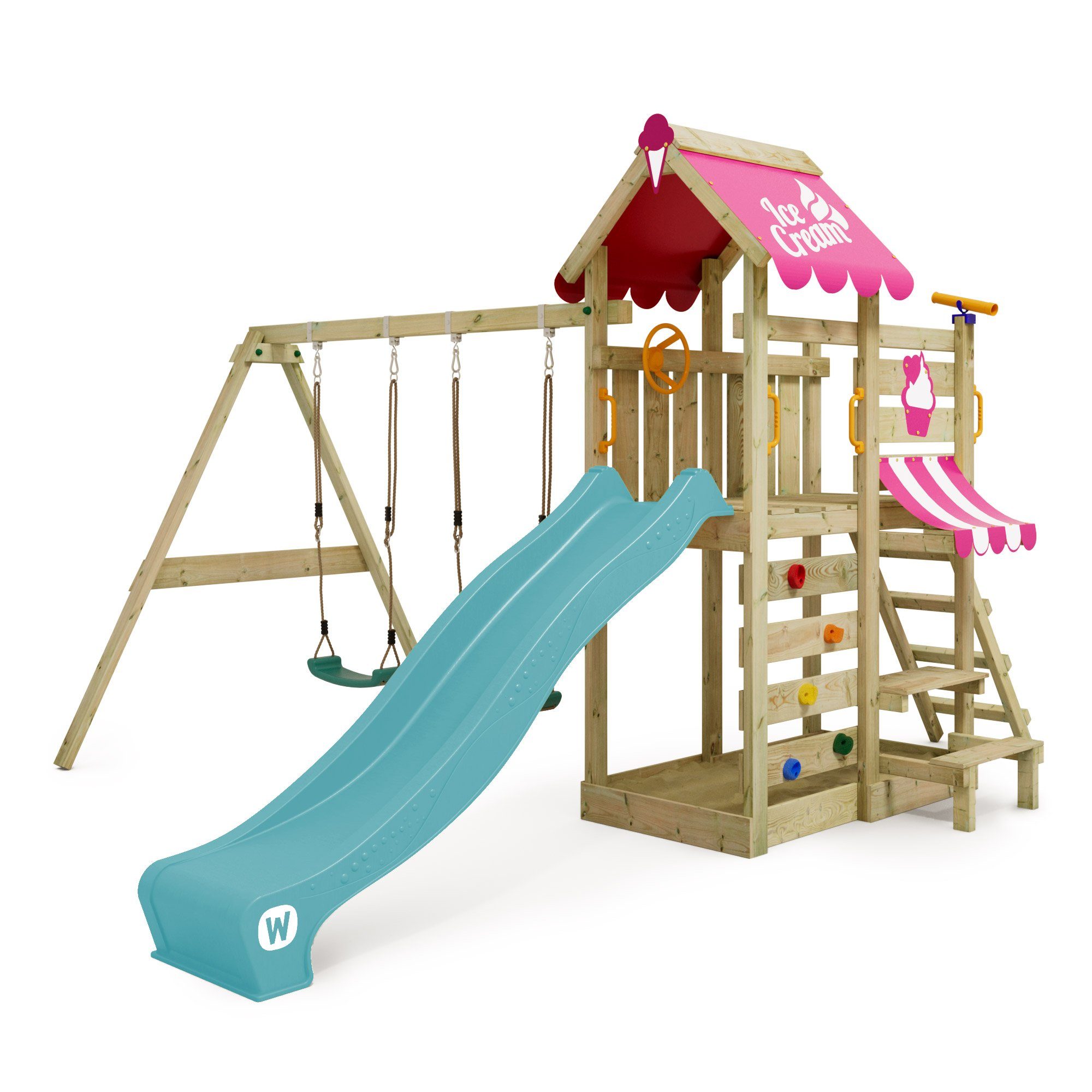 Wickey Spielturm VanillaFlyer – Klettergerüst mit günstig online kaufen
