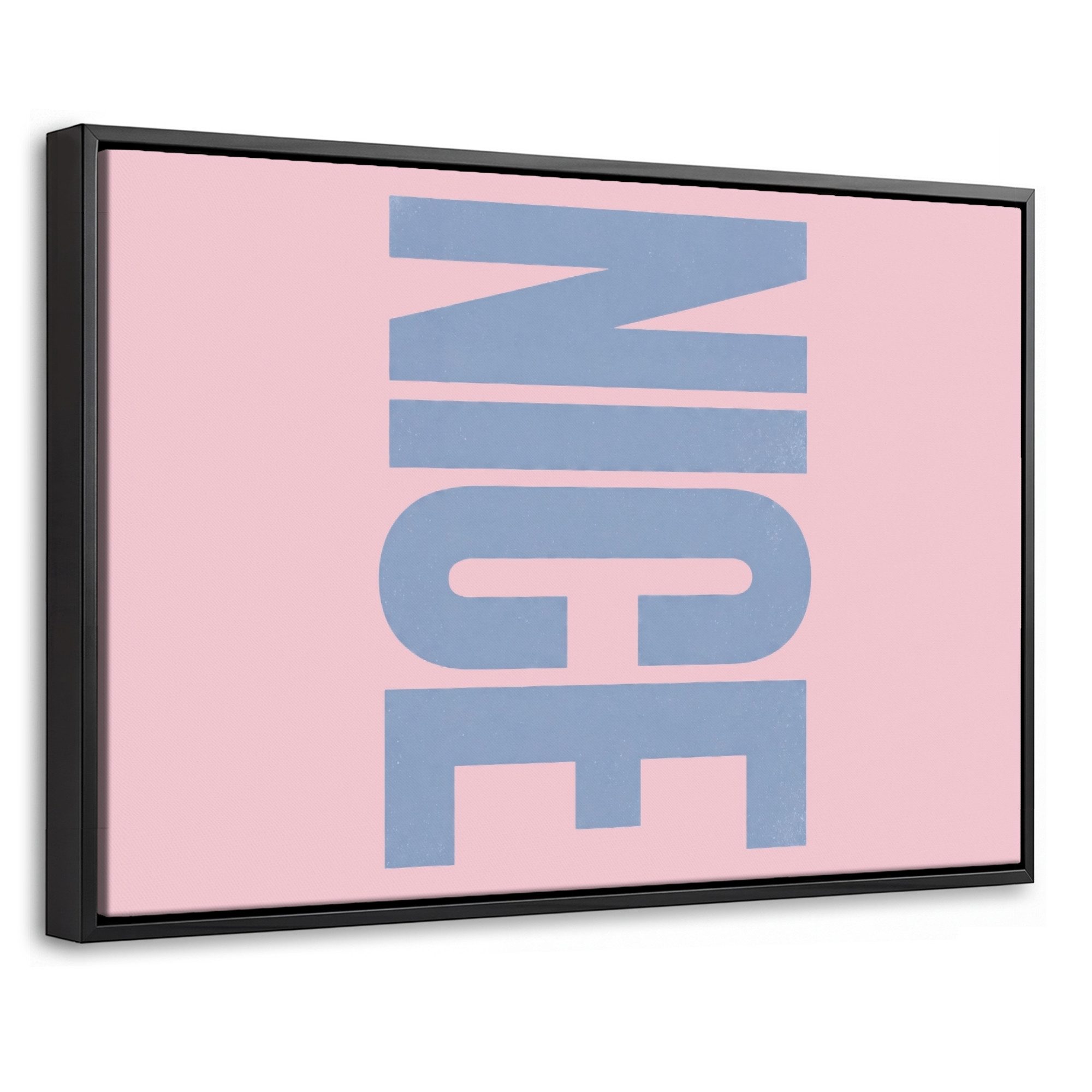 OneMillionCanvasses® Leinwandbild mit Rahmen - Schön - Lila - Rosa, Fotodruck (1 St), Bilder, Zimmer Wand Bild Dekoration 30x20cm