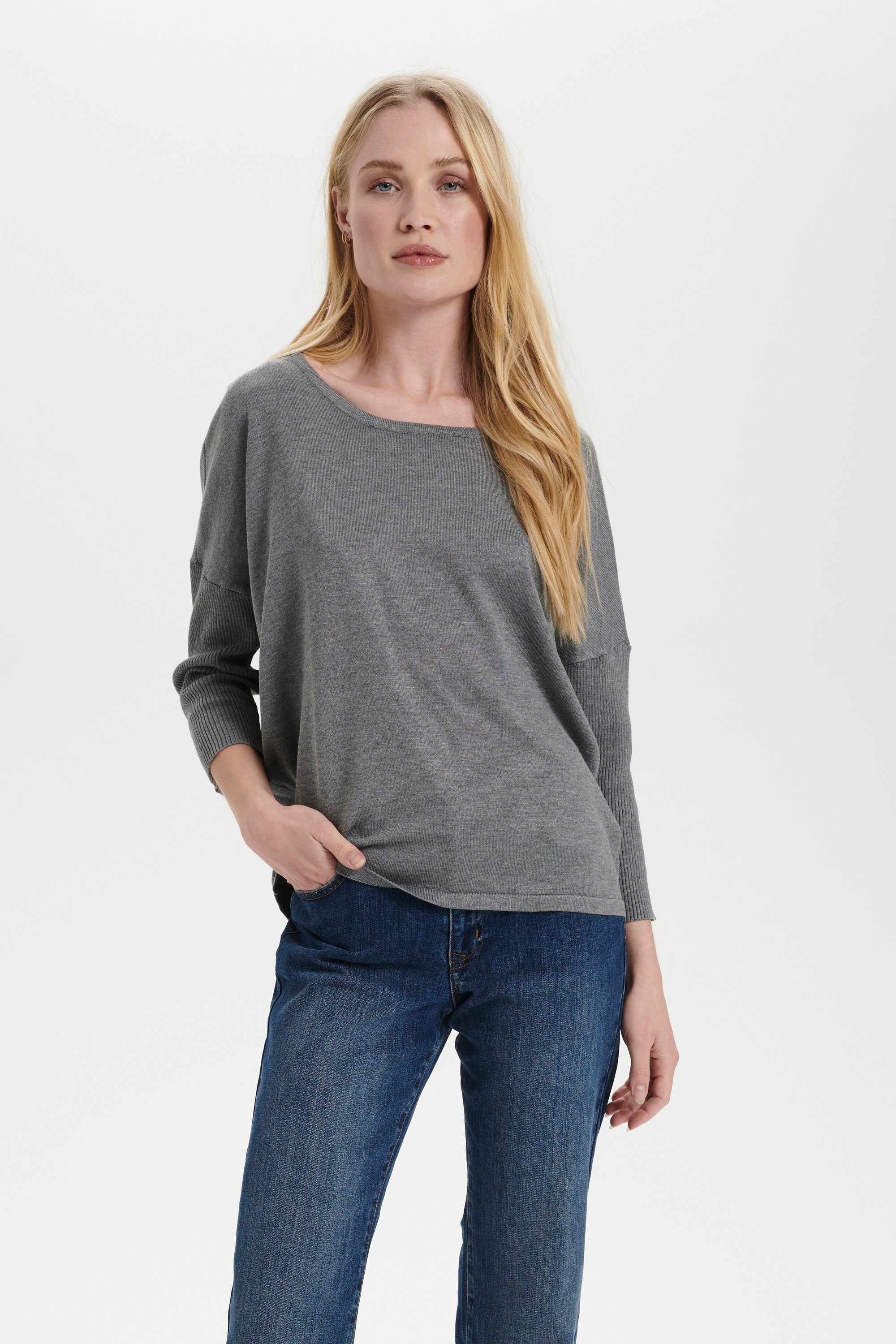 Saint Tropez Strickpullover A2561, MilaSZ R-Neck günstig online kaufen