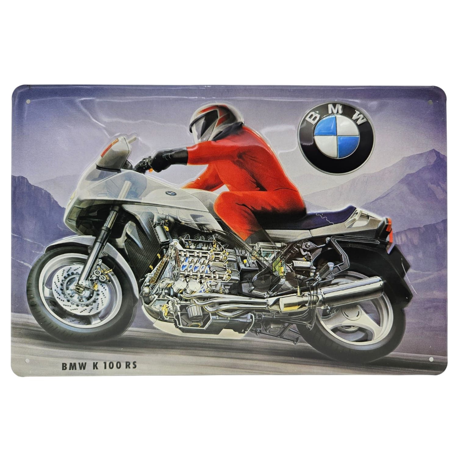 what the shop Metallbild Blechschild BMW K100RS Motorrad, Motorrad, Retro Vintage Blechschild 30x20 cm
