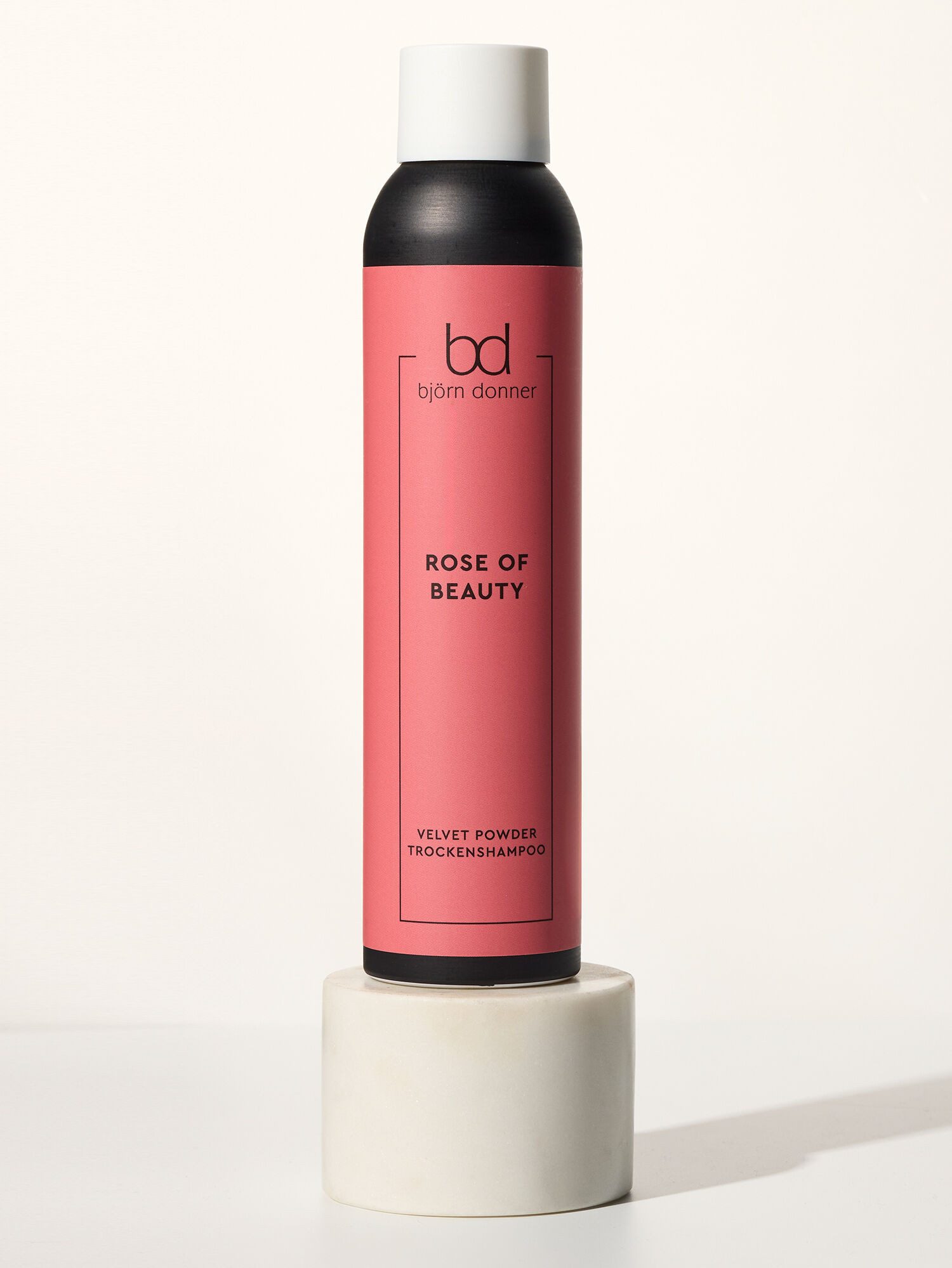 Björn Donner Trockenshampoo Rose of Beauty Velvet Powder mit Rosenduft, 250 ml, rückstandsfrei frisches Haar für sofort mehr Volumen