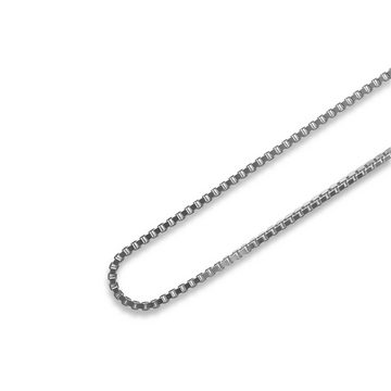 Sprezzi Fashion Silberkette Herren Halskette 925 Silber Box Stil verstellbar massiv hochwertig, robust, verstellbare Länge