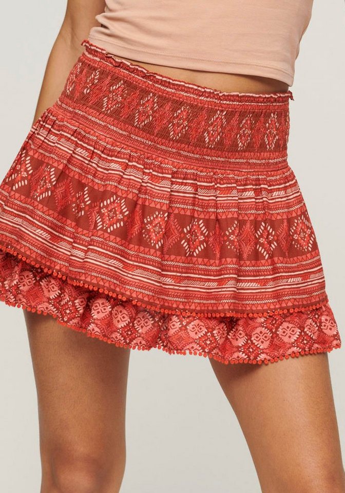 Superdry Stufenrock VINTAGE TIERED MINI SKIRT