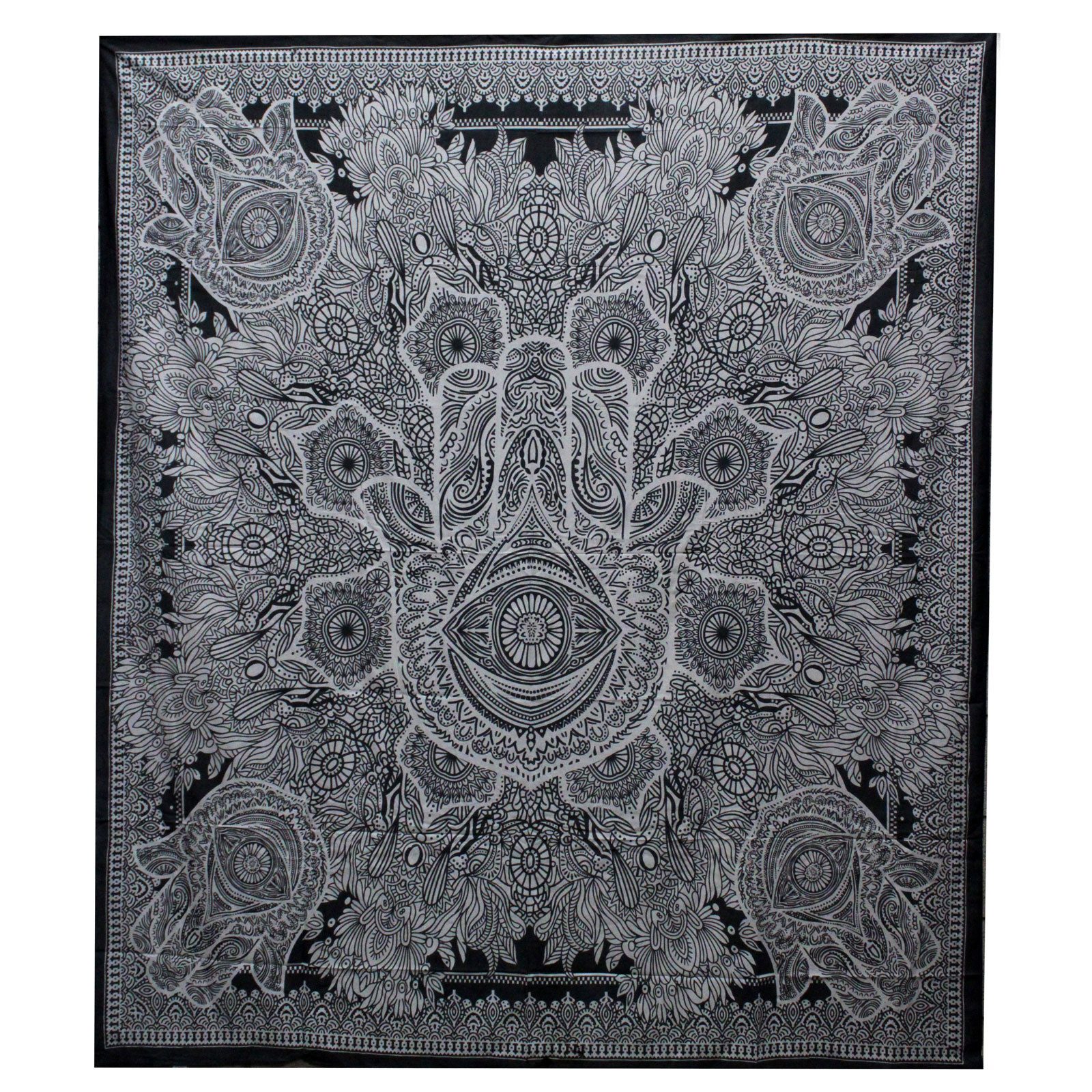 Bali-Homedecor Tagesdecke Bettüberwurf, Wandbehang "Hamsa" aus günstig online kaufen