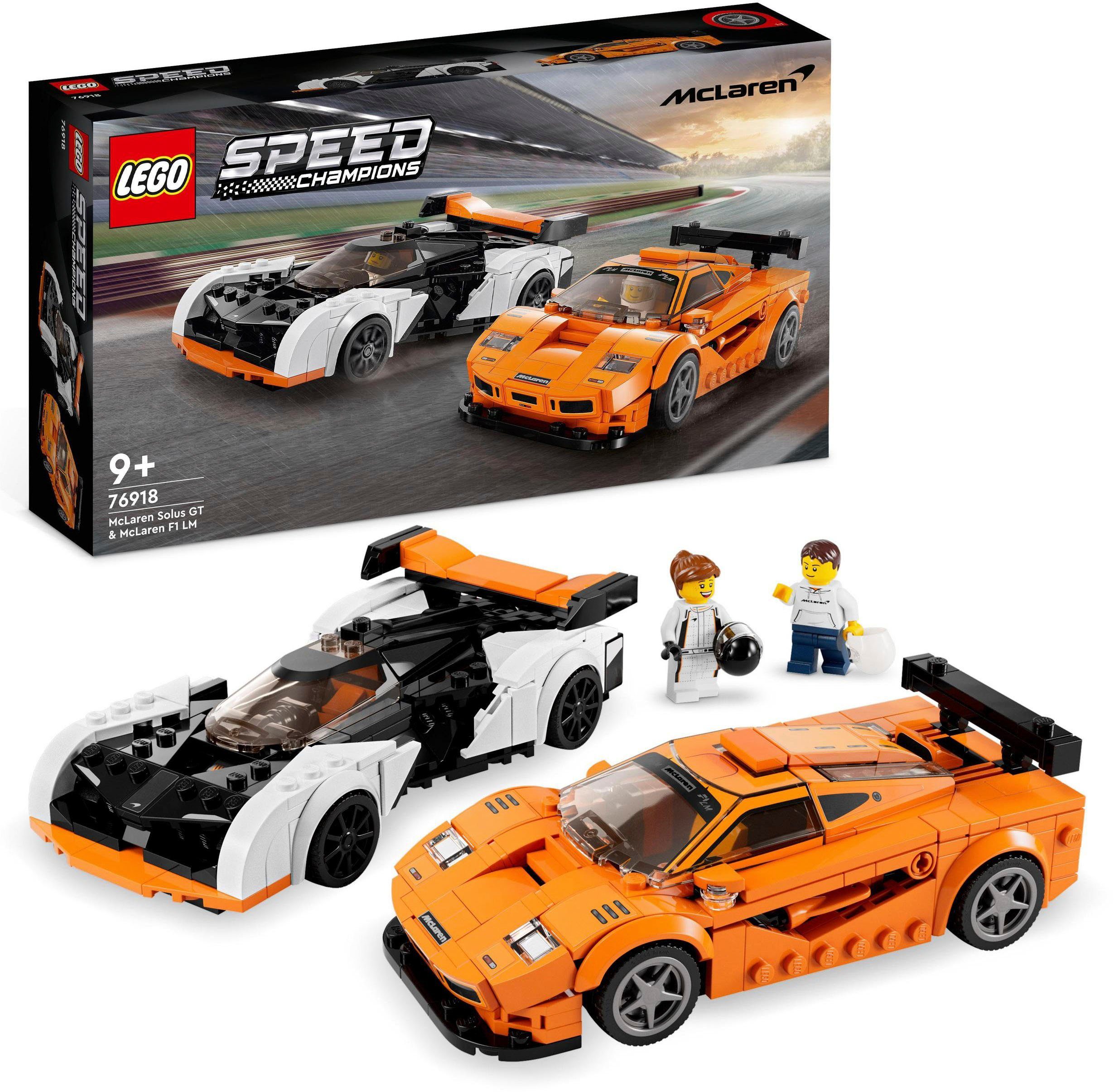 LEGO® Konstruktionsspielsteine McLaren Solus GT & McLaren F1 LM (76918), LEGO® Speed Champions, (581 St)