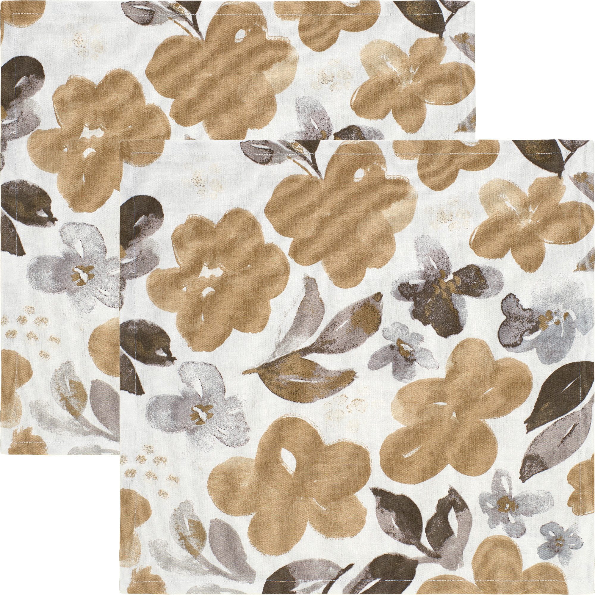 REDBEST Stoffserviette Serviette 2er-Pack, Baumwolle Blumen