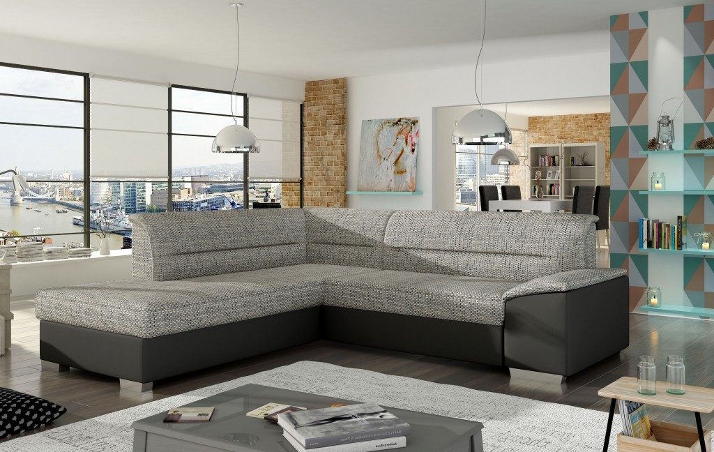 Xlmoebel Ecksofa Stoff Sofa L-Form Modernes Design mit Sitzpolstern, 2 Teile, Made in Europa