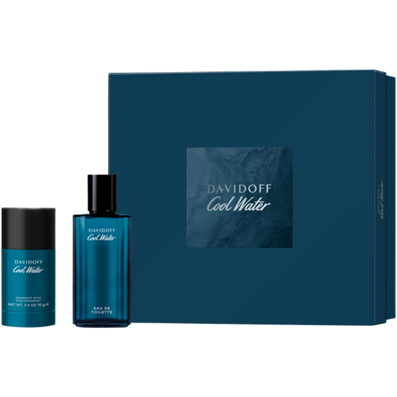 Eau de Toilette Cool Water Set E.d.T. Nat. Spray 75 ml + Deodorant Stick 75 ml