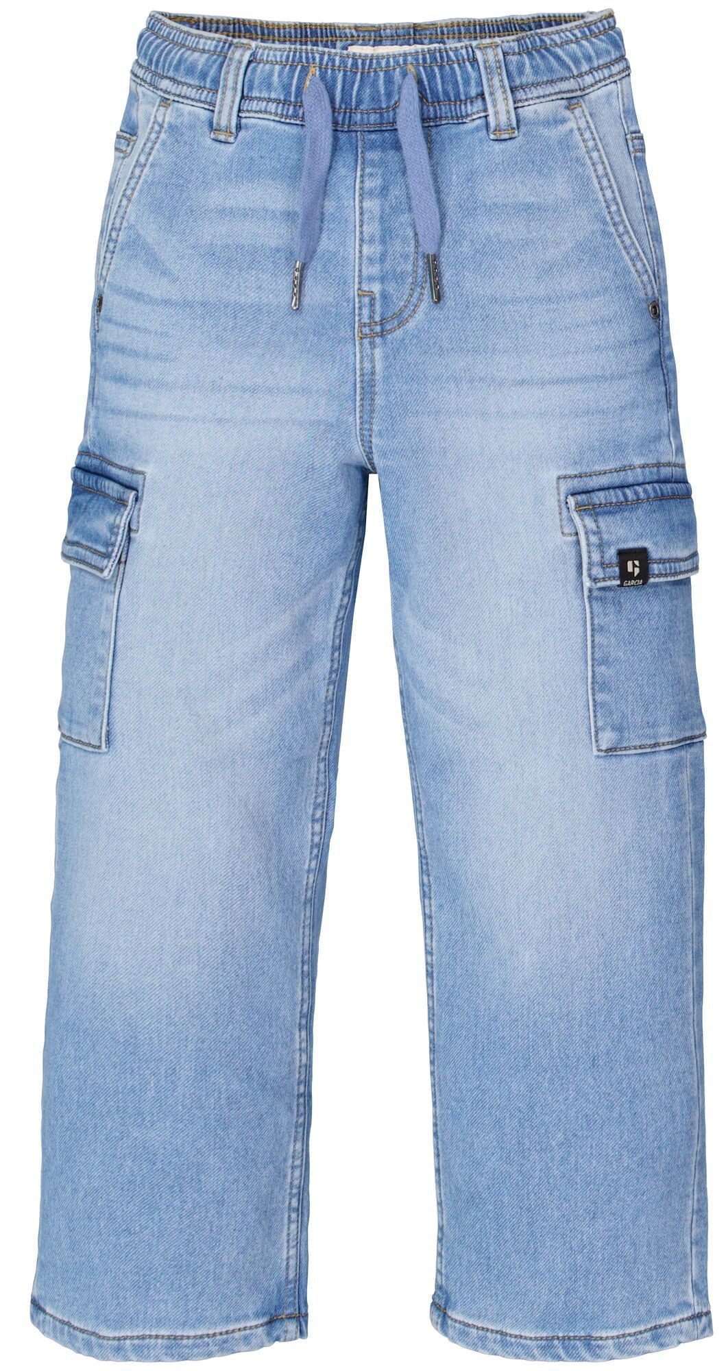 Garcia Stretch-Jeans mit Cargotaschen