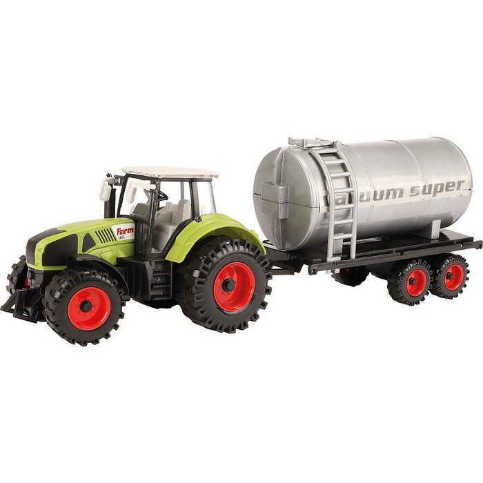 Toi-Toys Spielzeug-Auto TRACTOR Traktor 20cm mit Wassertank Friktion