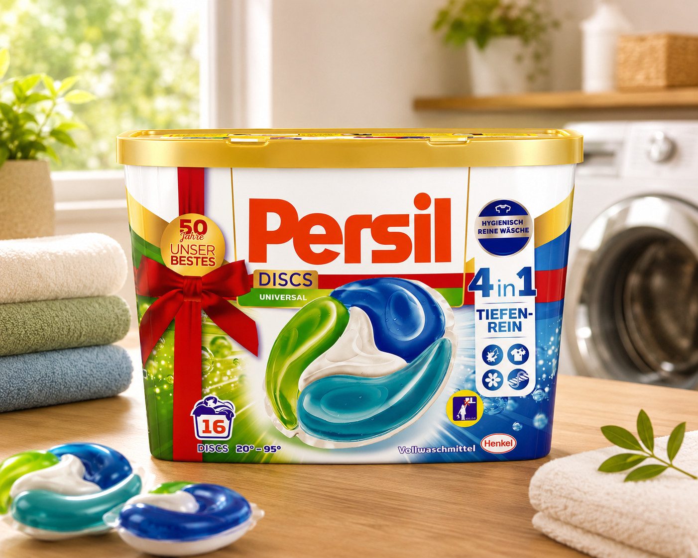 Persil Persil Universal 4in1 Discs Waschtabs Vollwaschmittel Vollwaschmittel (16-St)