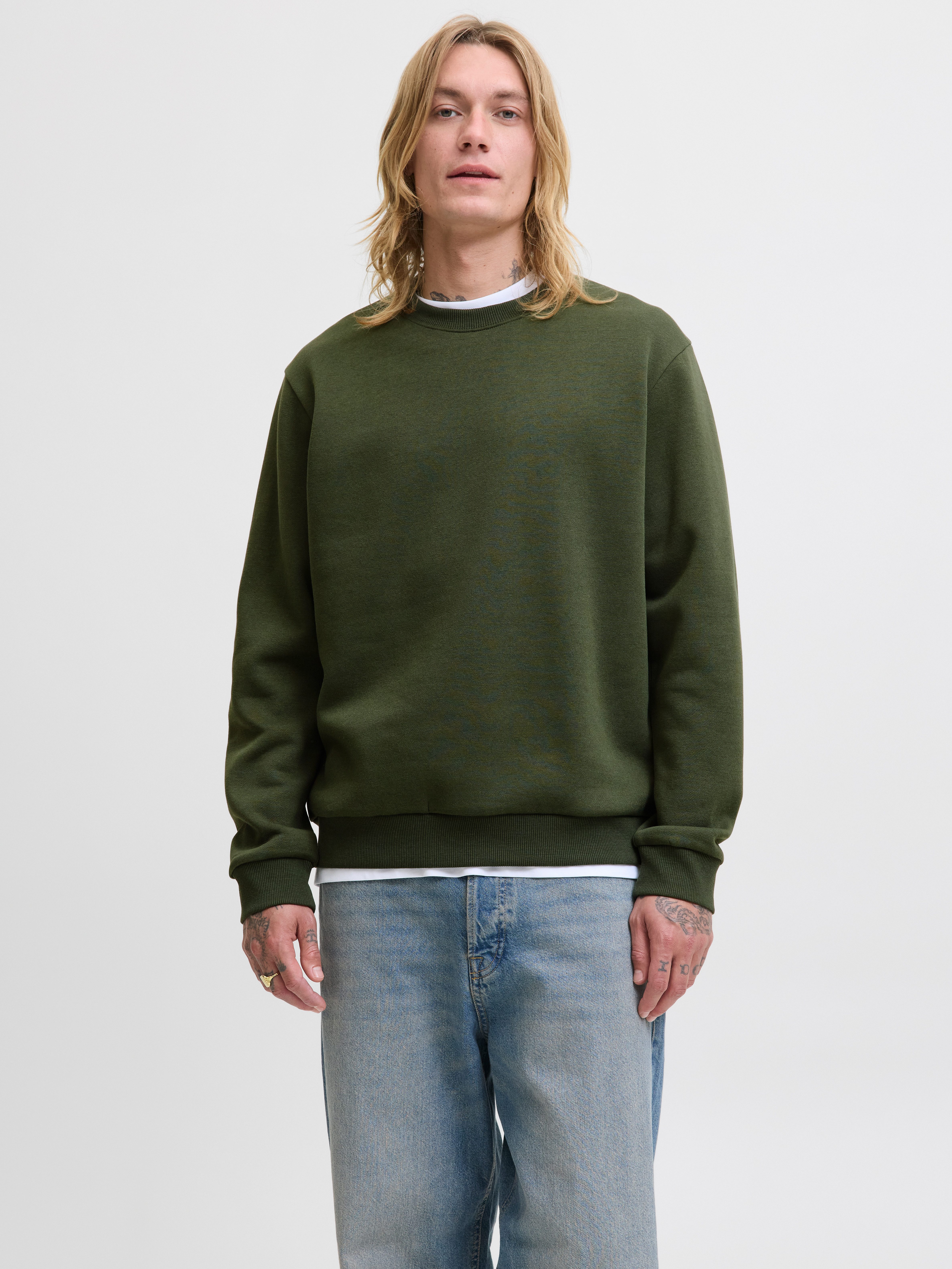 Jack & Jones Sweatshirt JJEBRADLEY mit Rippbündchen für Alltag und Freizeit günstig online kaufen