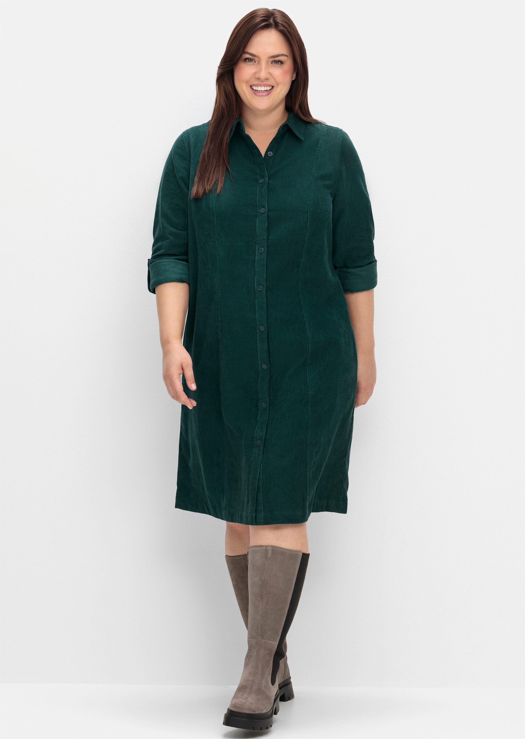 Sheego Etuikleid Hemdblusenkleid . günstig online kaufen