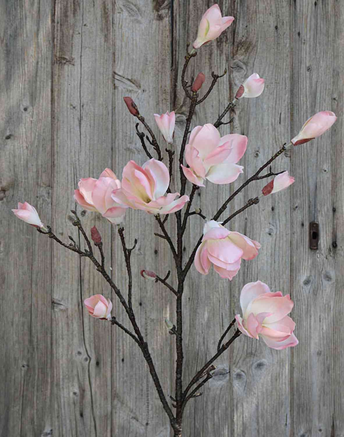 Kunstzweig Magnolienzweig künstlich YONA, rosa-gelb, 130cm Magnolie, artplants, Höhe 130.0 cm