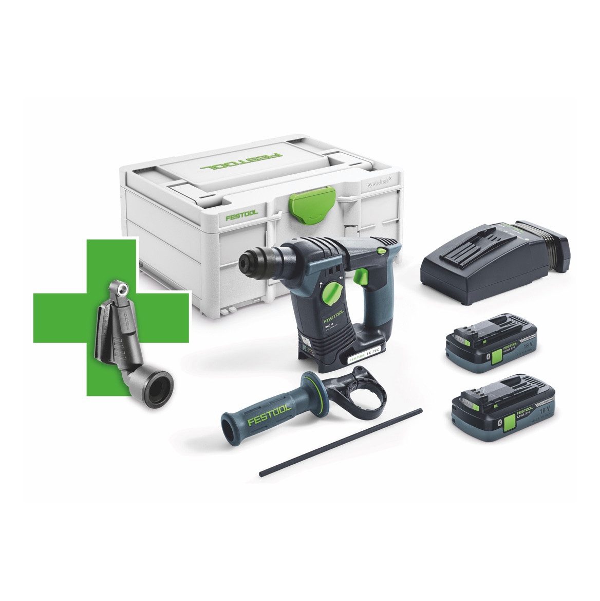 FESTOOL Akku-Bohrhammer BHC 18 HPC 4,0 I-Plus Promo 21 Akku Bohrhammer 18 V 25 Nm 1,8 J SDS P