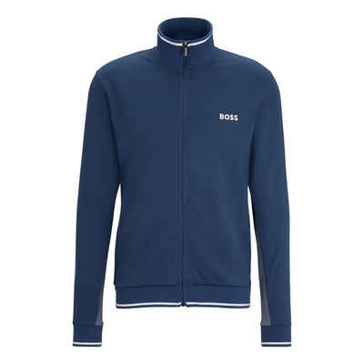 BOSS Sweatjacke Tracksuit Jacket mit kontrastfarbenen Streifen