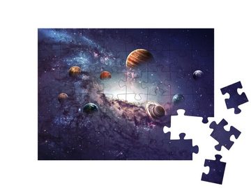 puzzleYOU Puzzle Die Entstehung der Planeten des Sonnensystems, 48 Puzzleteile, puzzleYOU-Kollektionen Planeten, Weltraum, Universum, Astronomie