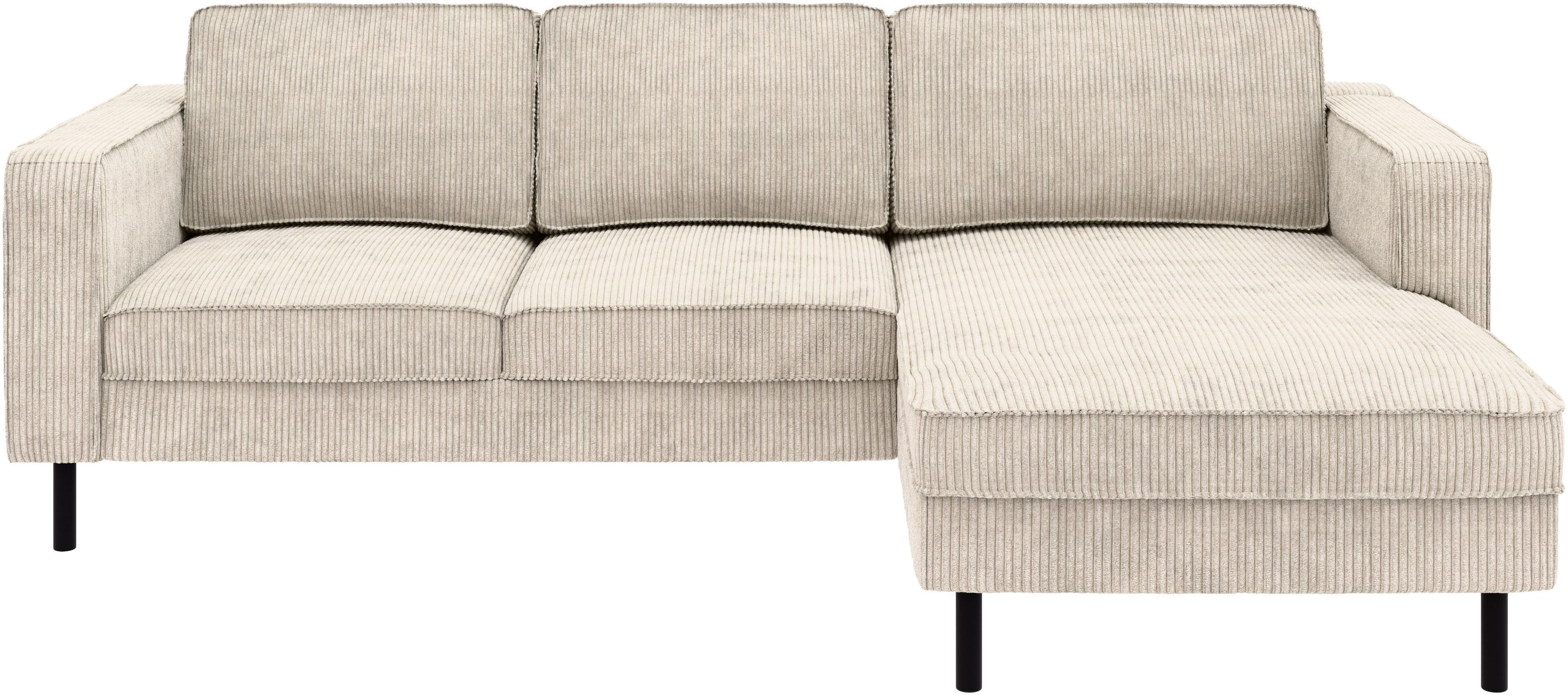 TRENDMANUFAKTUR Ecksofa Watkins, Couch wahlweise mit Schlaffunktion & Bettkasten, auch in Cord, Recamiere beidseitig montierbar, Sofa in L-Form, Breite 232 cm