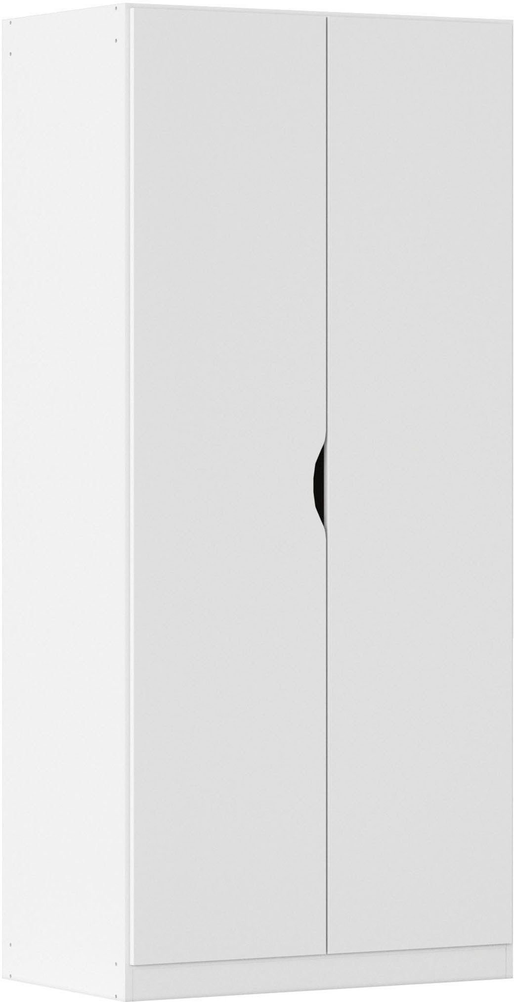 rauch Kleiderschrank Drehtürenschrank Schrank Garderobe Ankleide FREISING (Breite/Höhe/Tiefe: 91/197/54 cm) schlichtes Design mit griffloser Front und Griffmulde MADE IN GERMANY