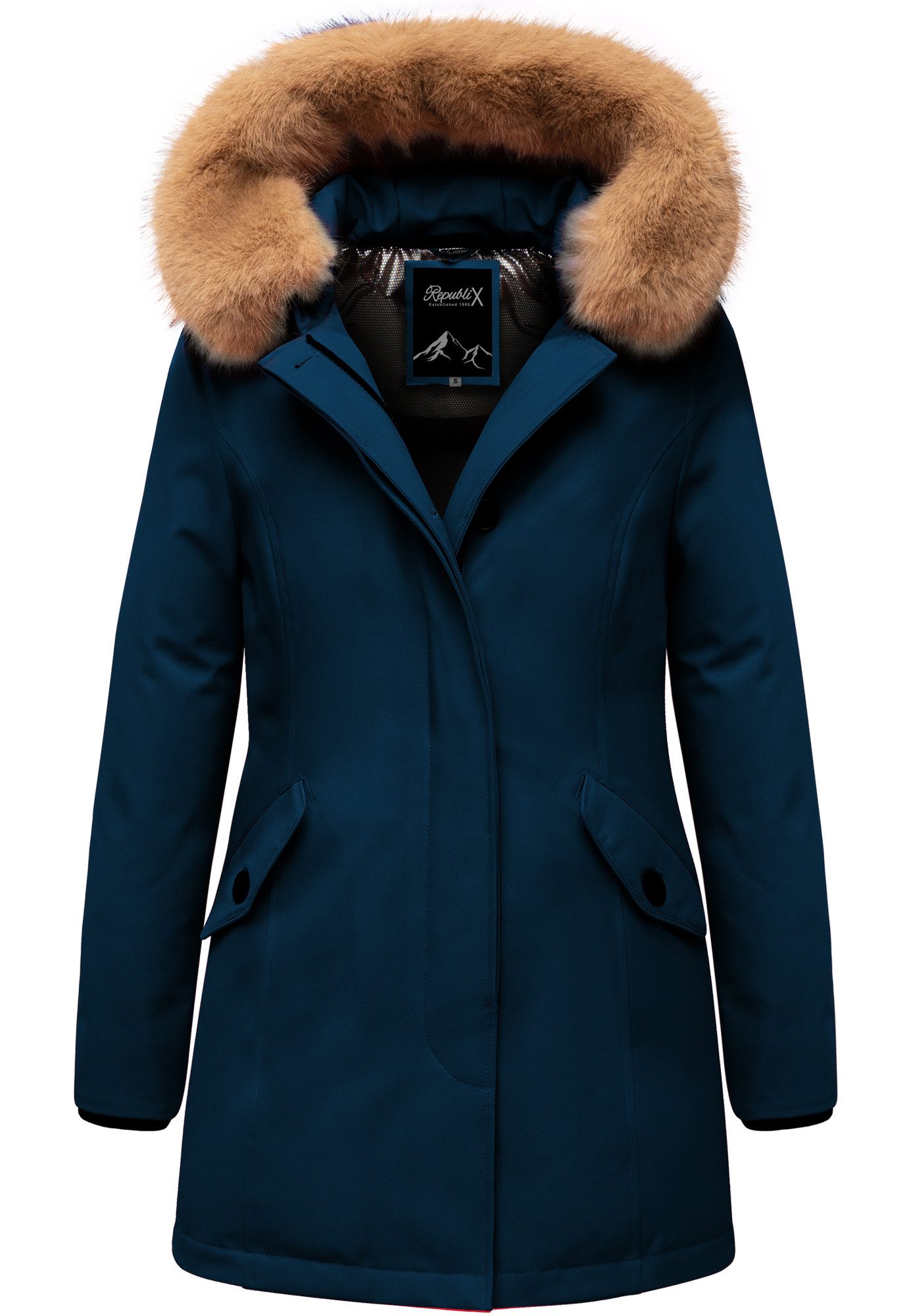 REPUBLIX Winterjacke TORI Damen Gefütterte Dicke Winter Jacke Mantel Parka günstig online kaufen