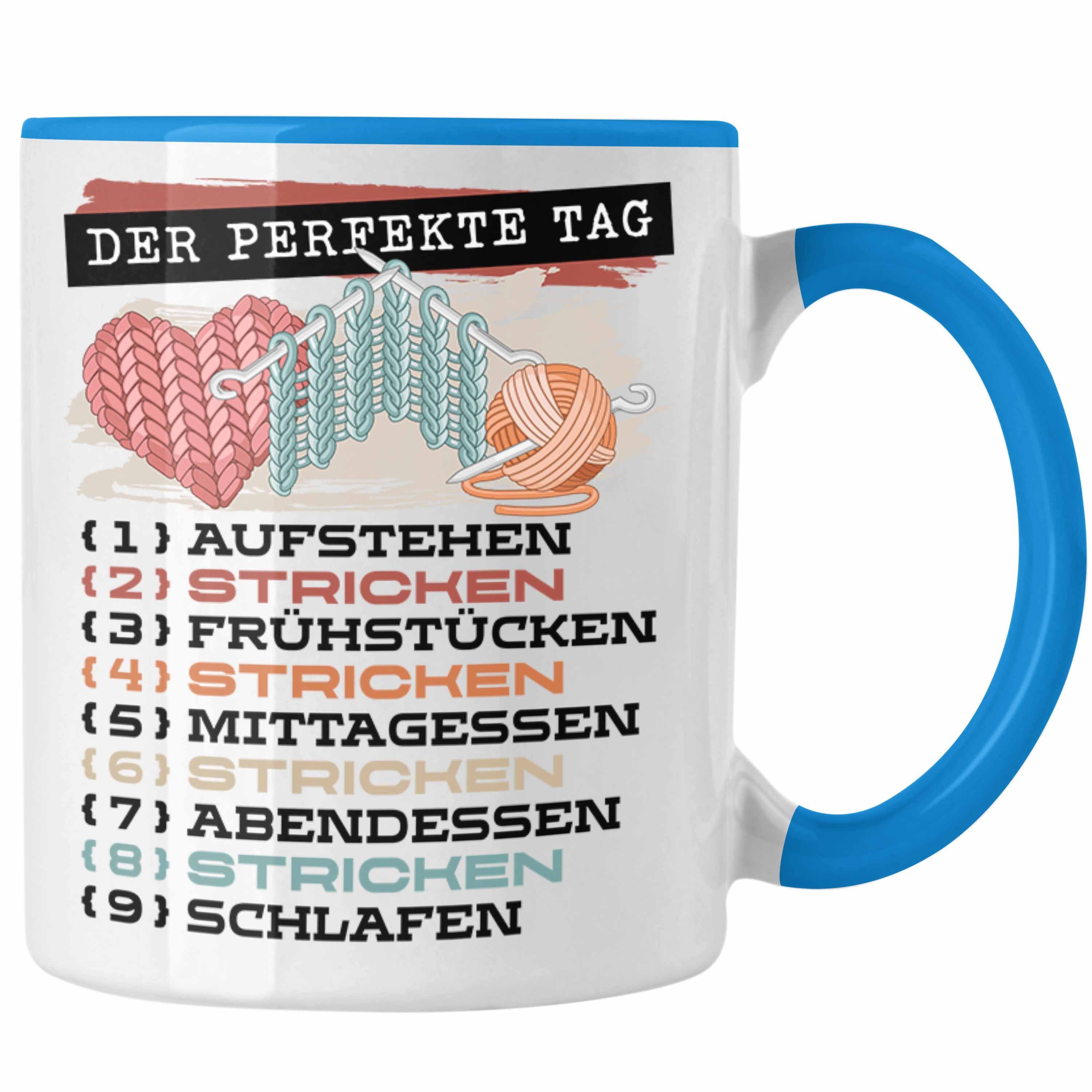 Trendation Der Häckeln G Tag Tasse Stricken Tasse Geschenk Becher Perfekte Trendation Blau -