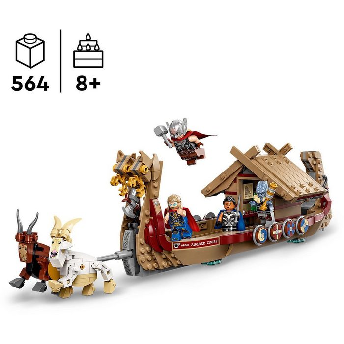 LEGO® Konstruktionsspielsteine Das Ziegenboot (76208) LEGO® Super Heroes (564 St)
