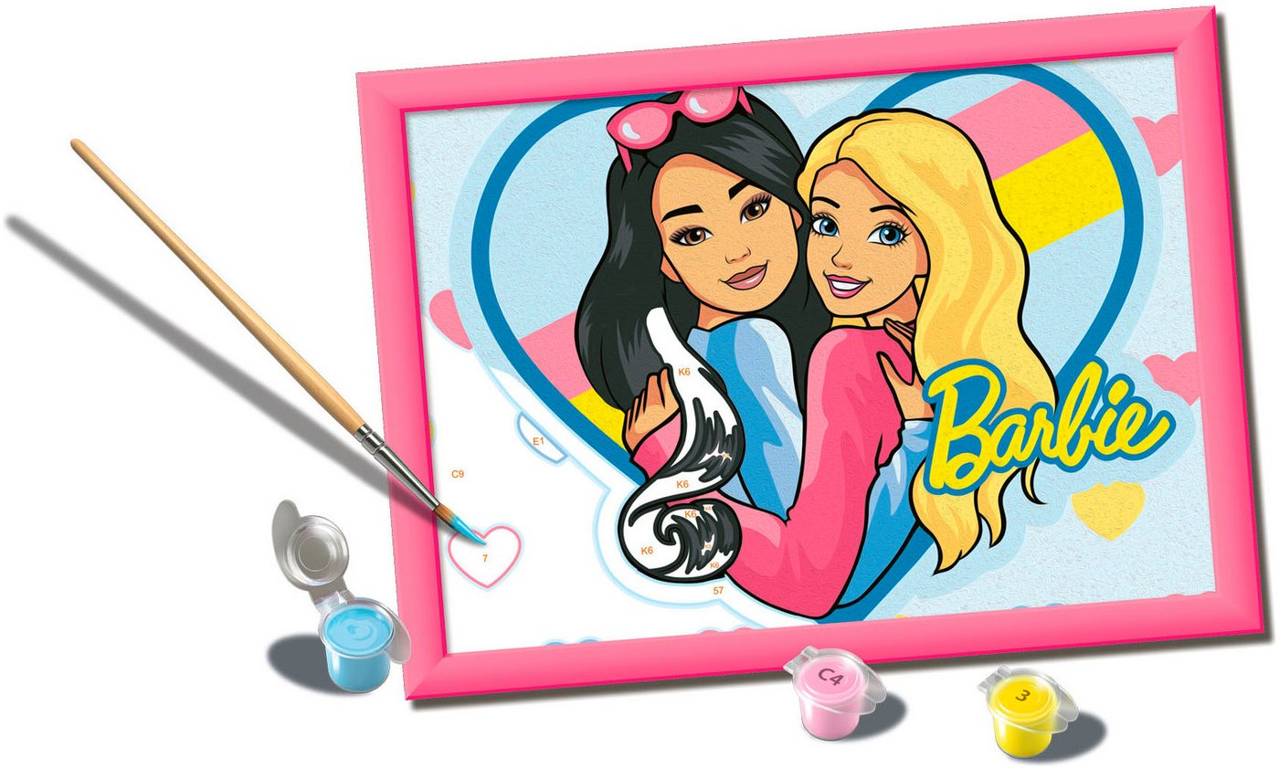 Thumbnail - Ravensburger Malen nach Zahlen CreArt, Barbie-Duo, Made in Europe