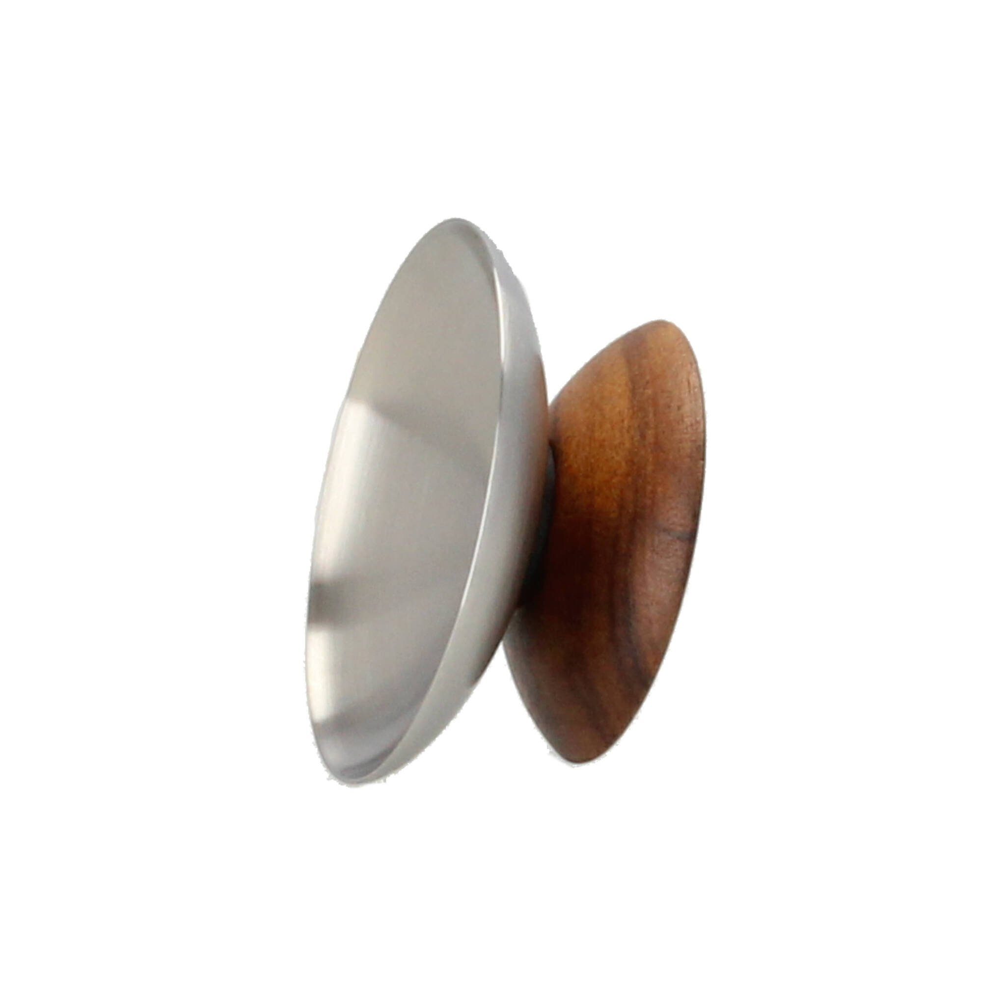 Zack Garderobenhaken Zack Kover Wandhaken 7,5 cm Edelstahl Akazienholz (1 St)