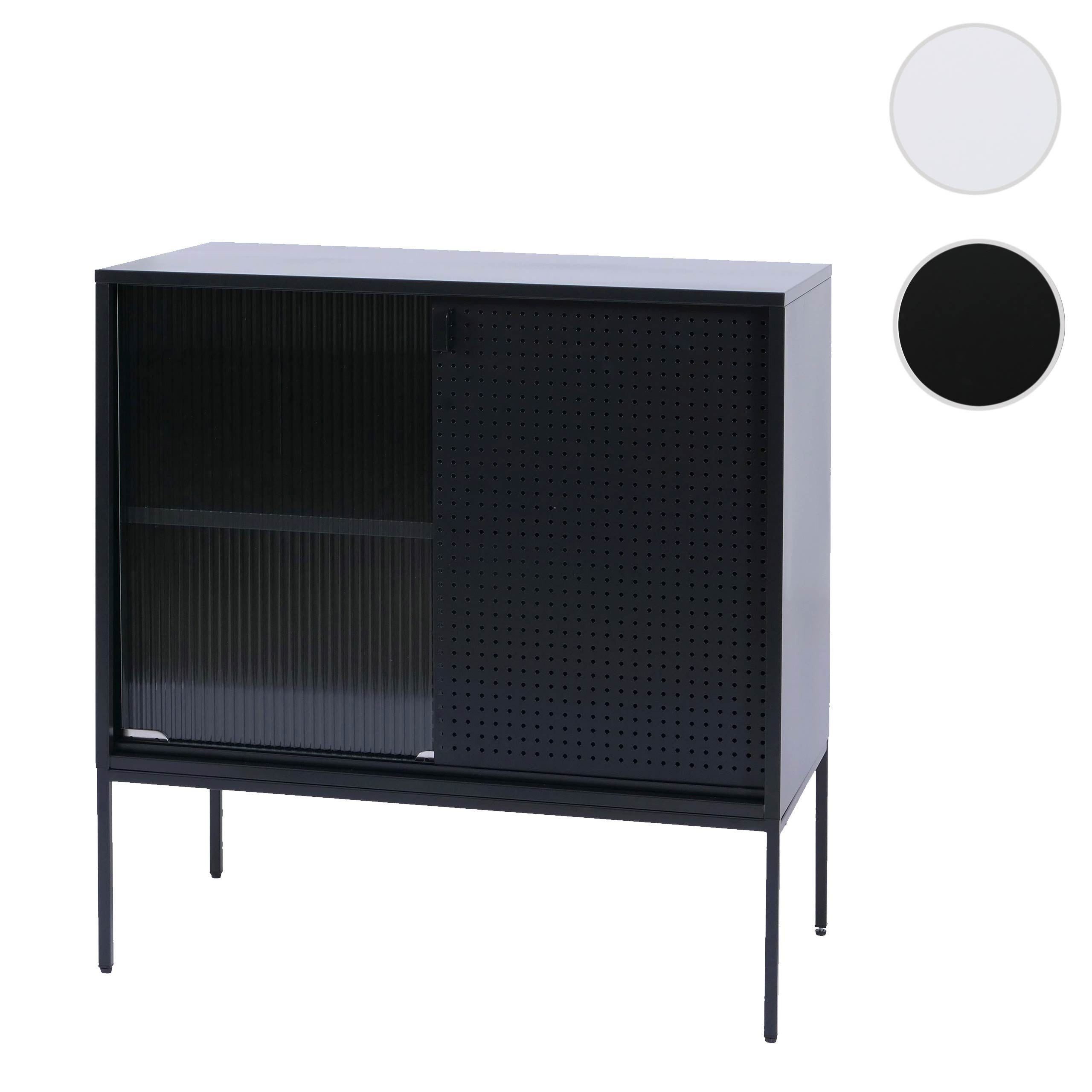 MCW Kommode MCW-O90, Halbtransparente Schilfglastüren