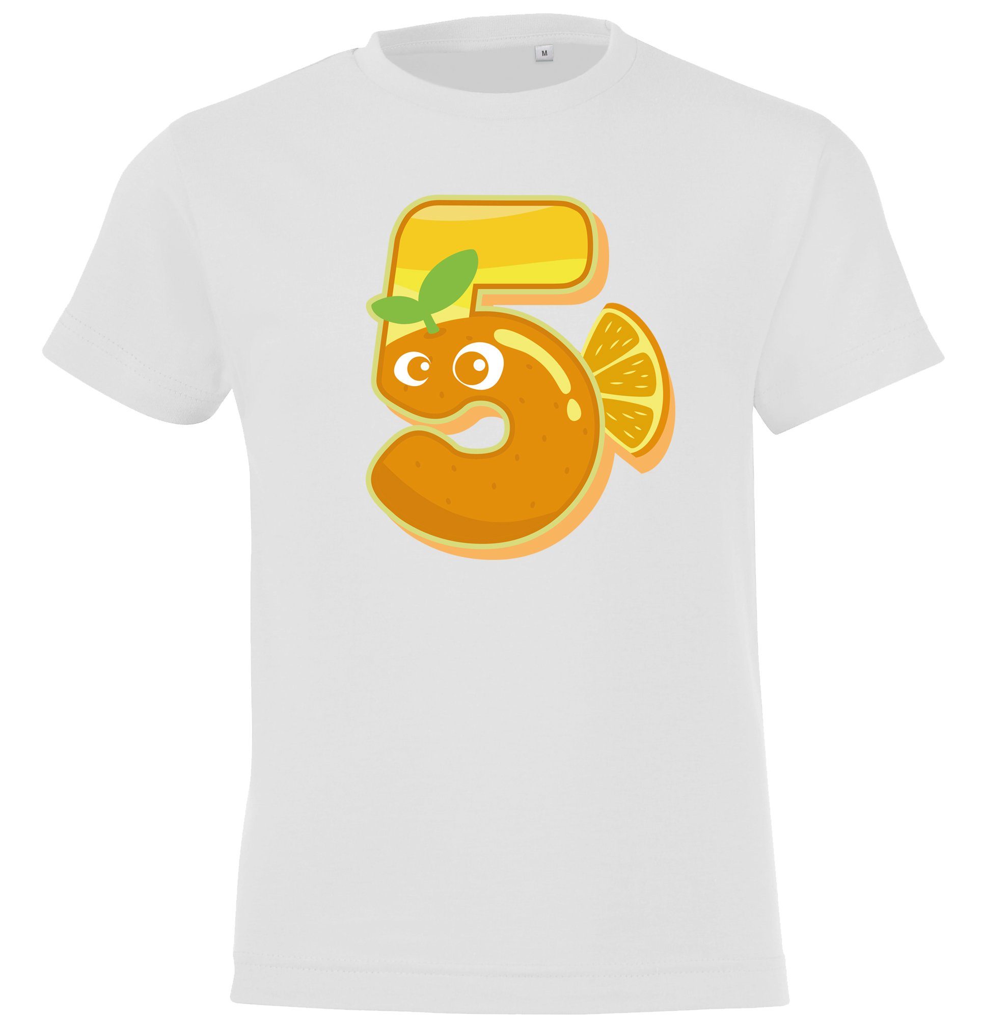 Youth Designz T-Shirt 5 Jahre Alt Geburtstag T-Shirt für Jungen und Mädchen mit lustigem Frontprint Weiß