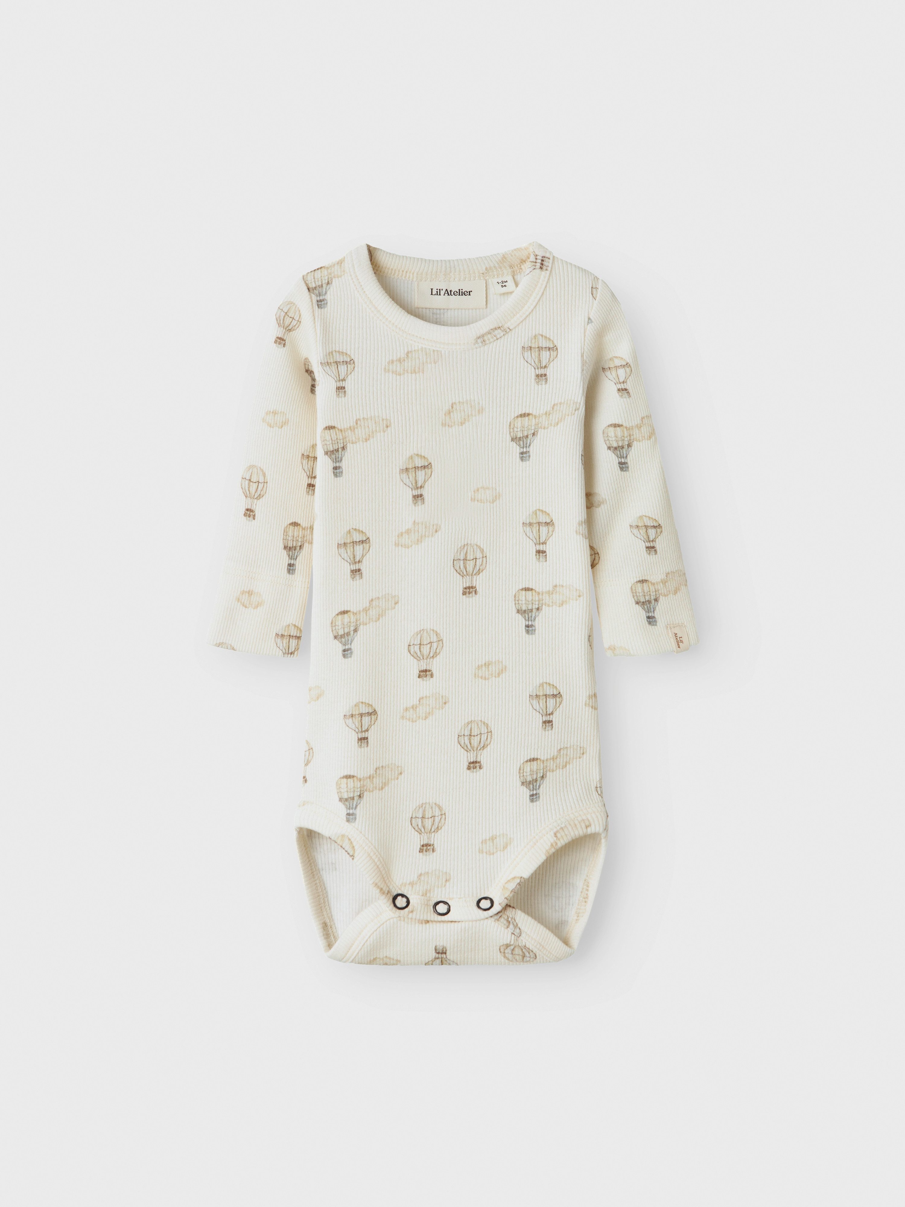 Lil' Atelier Langarmbody NBNGAVO EMO LS SLIM BODY LIL NOOS weiche Jersey Rippqualität