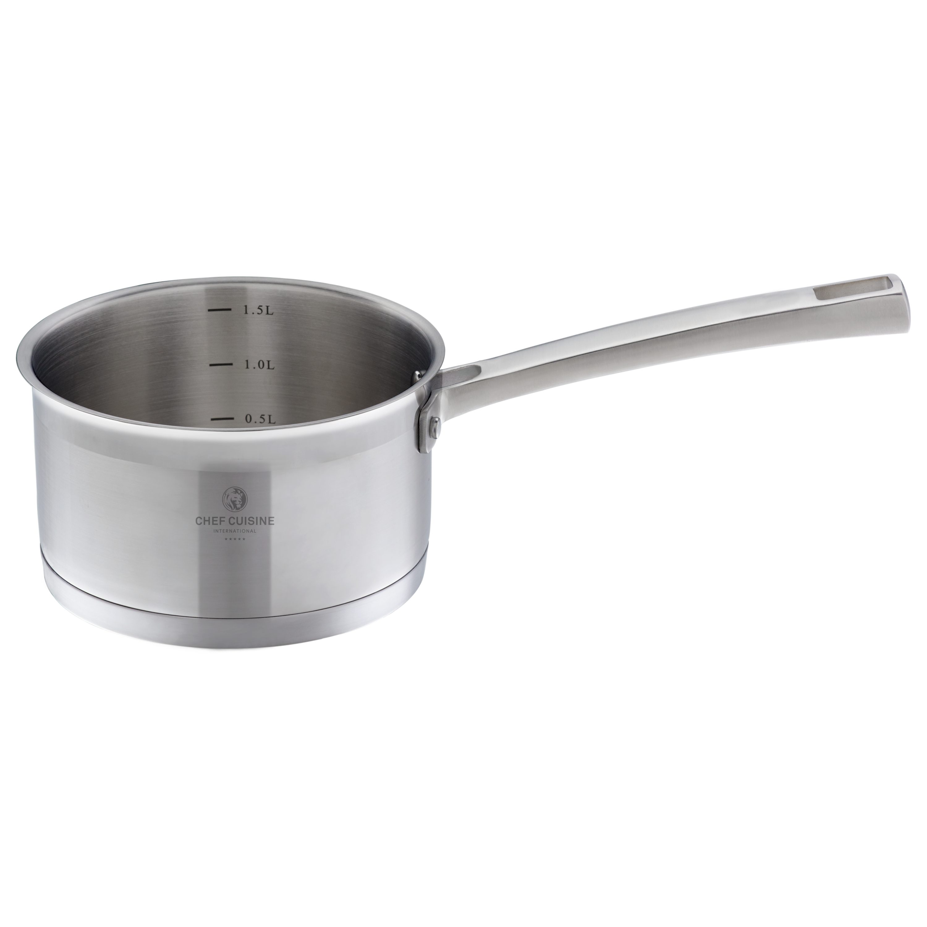 CHEF CUISINE International Topf-Set + gratis Topfuntersetzer, Edelstahl 18/10 (4-tlg)