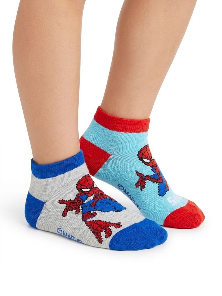 Spiderman Sneakersocken Spider-Man Kinder Sneaker Socken 3er Pack - Jungen & Mädchen 23-34 (Set, 3 Paar Jungen Socken Spiderman) – Bild 3 von 3