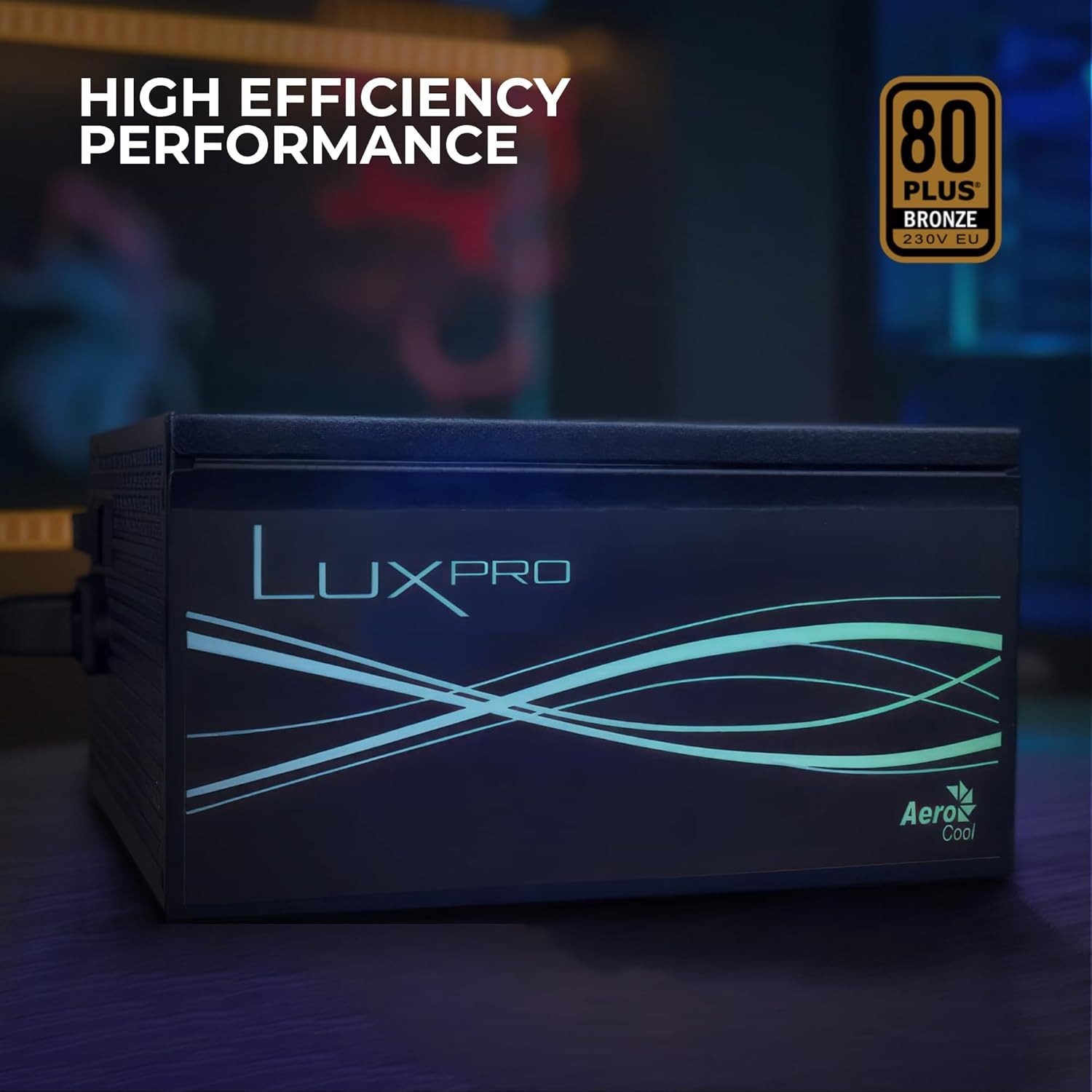 Aerocool Aerocool LUXPRO750 Netzteil 750W 80Plus Bronze 230V Schwarz PC-Netzteil