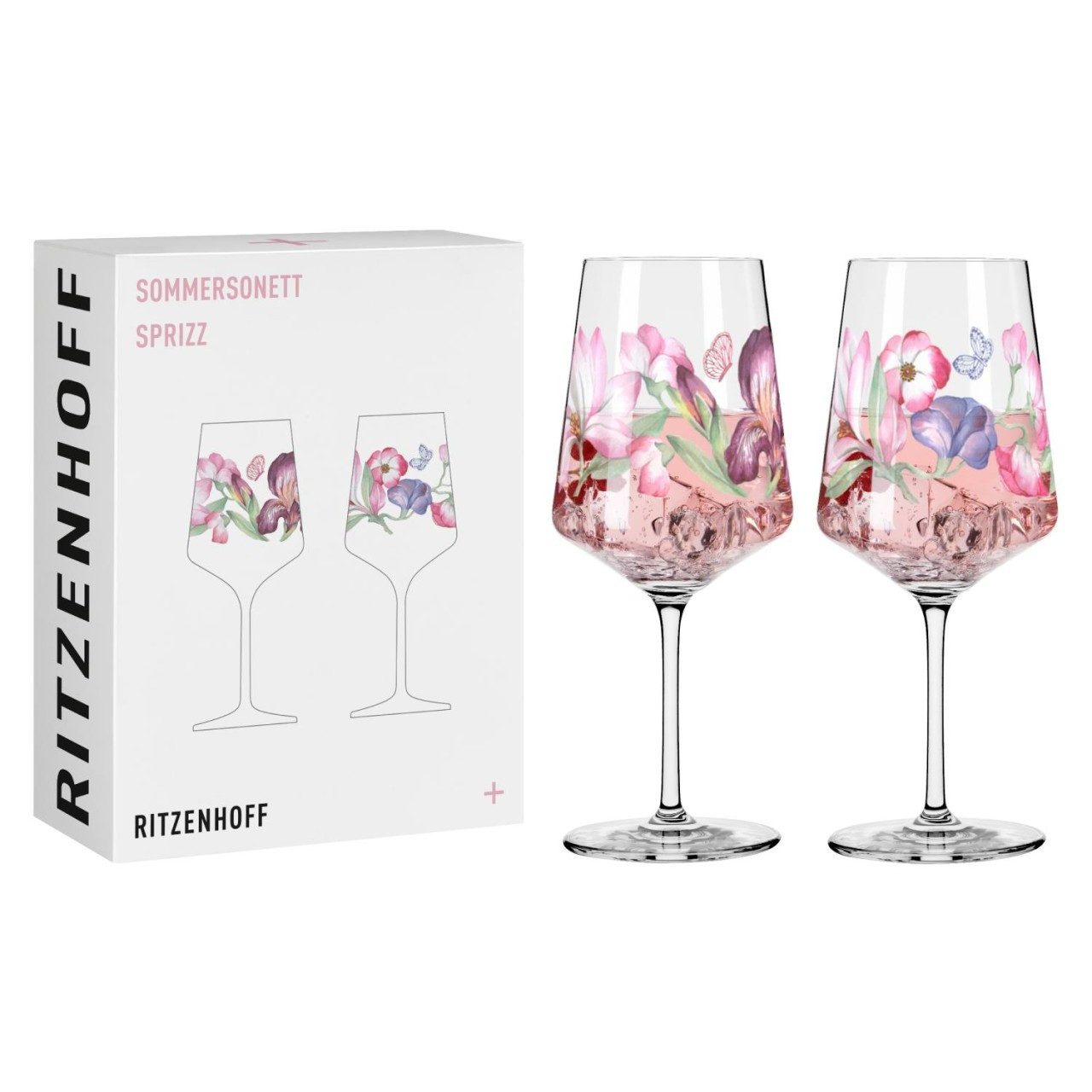 Ritzenhoff Aperitifglas Sommersonett, Glas, Mehrfarbig H:22.5cm D:9cm Glas