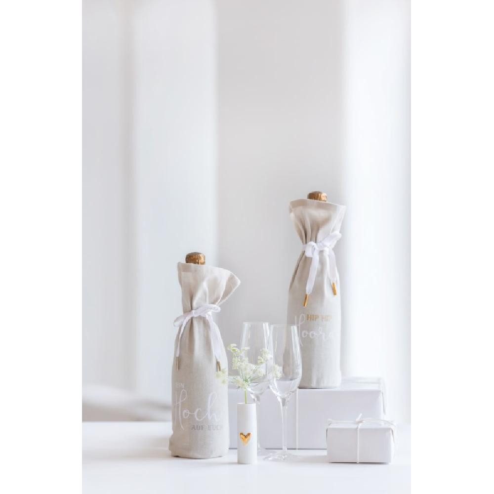 Räder Dekovase Design Vase Herz Silber Mini (3,5x9cm) (2-teilig)
